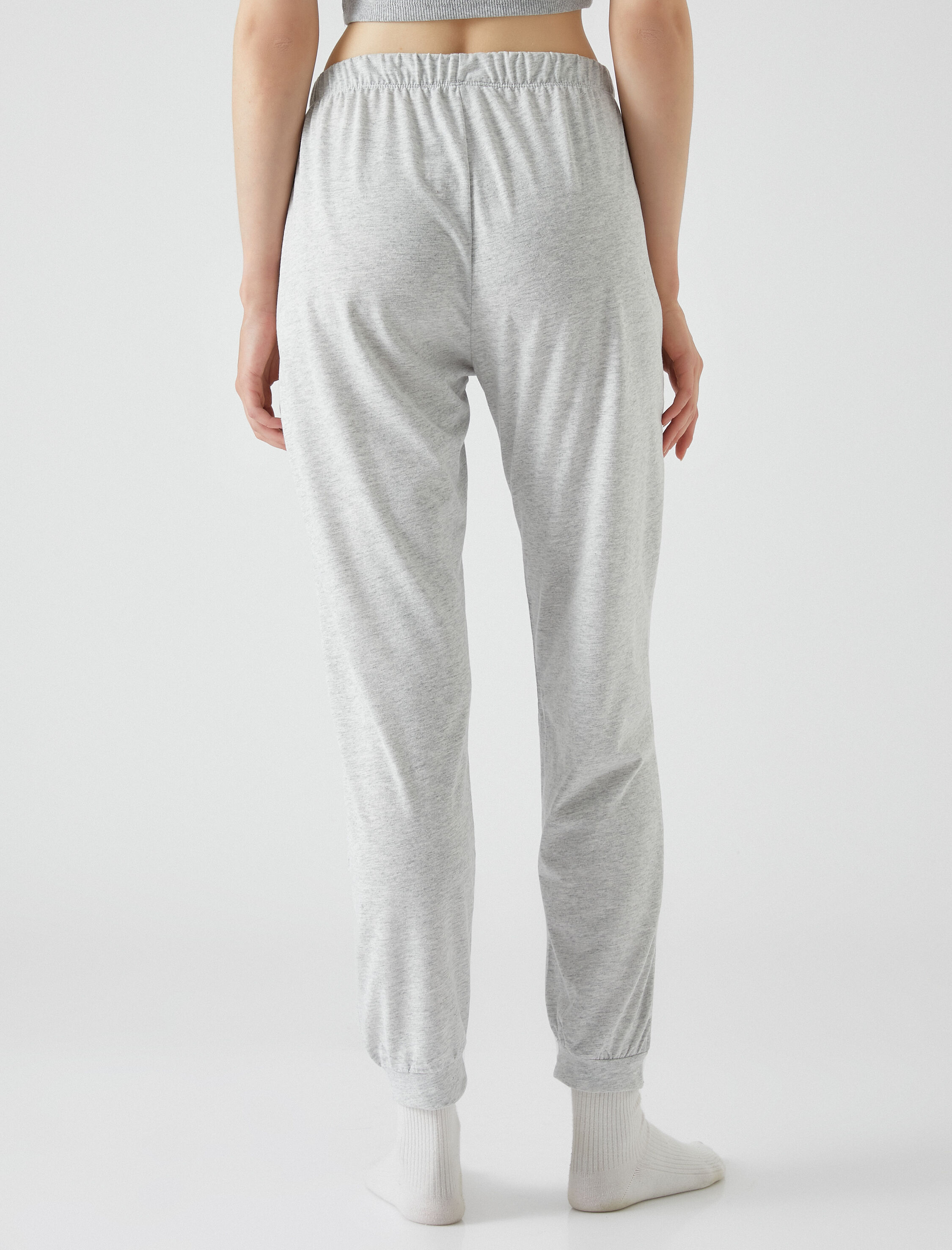   Jogger Pijama Altı Beli Lastikli Rahat Kesim