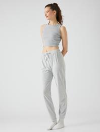 Jogger Pijama Altı Beli Lastikli Rahat Kesim