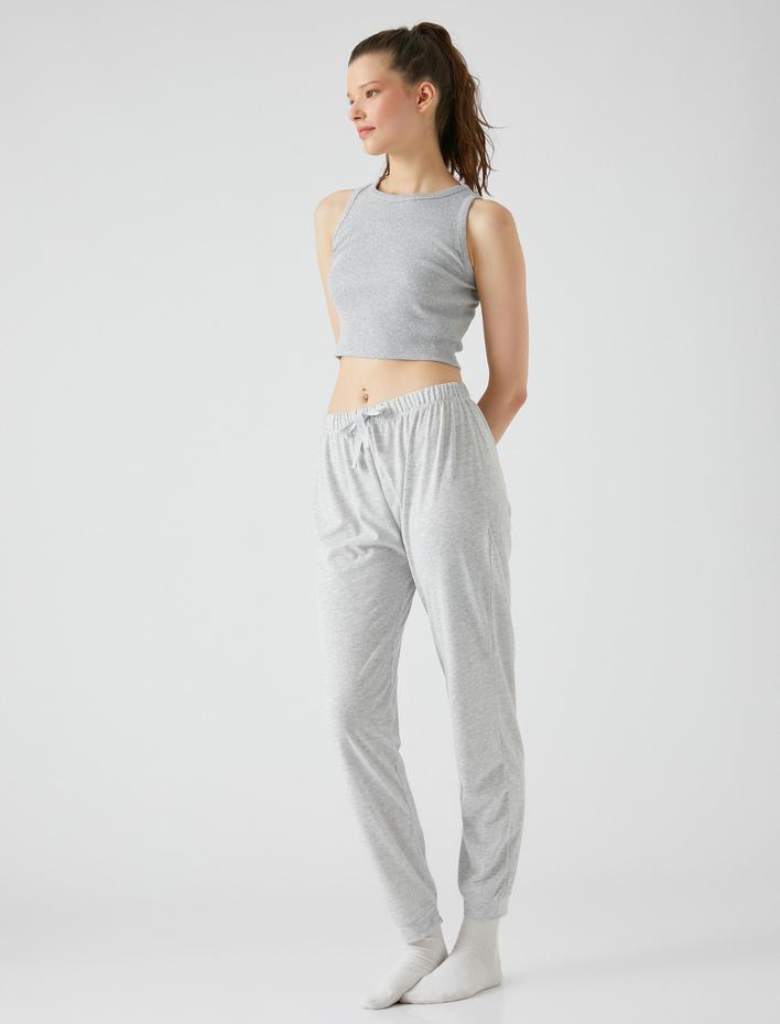  Jogger Pijama Altı Beli Lastikli Rahat Kesim