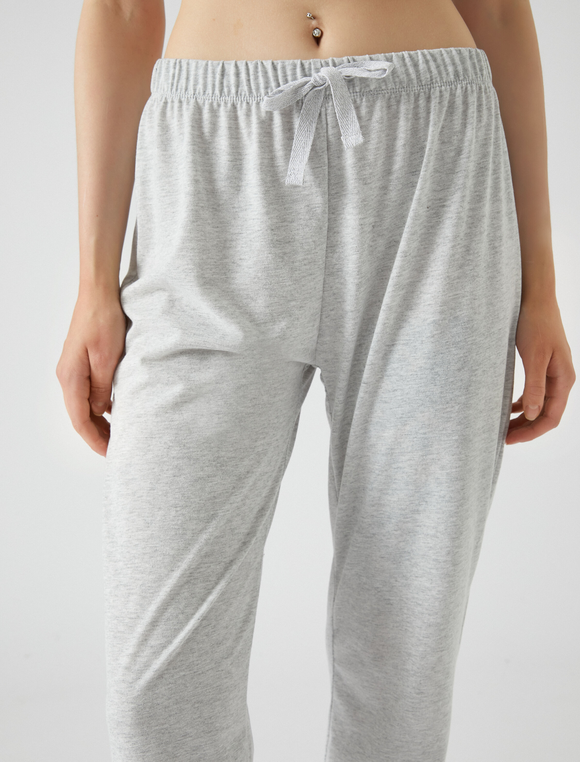   Jogger Pijama Altı Beli Lastikli Rahat Kesim