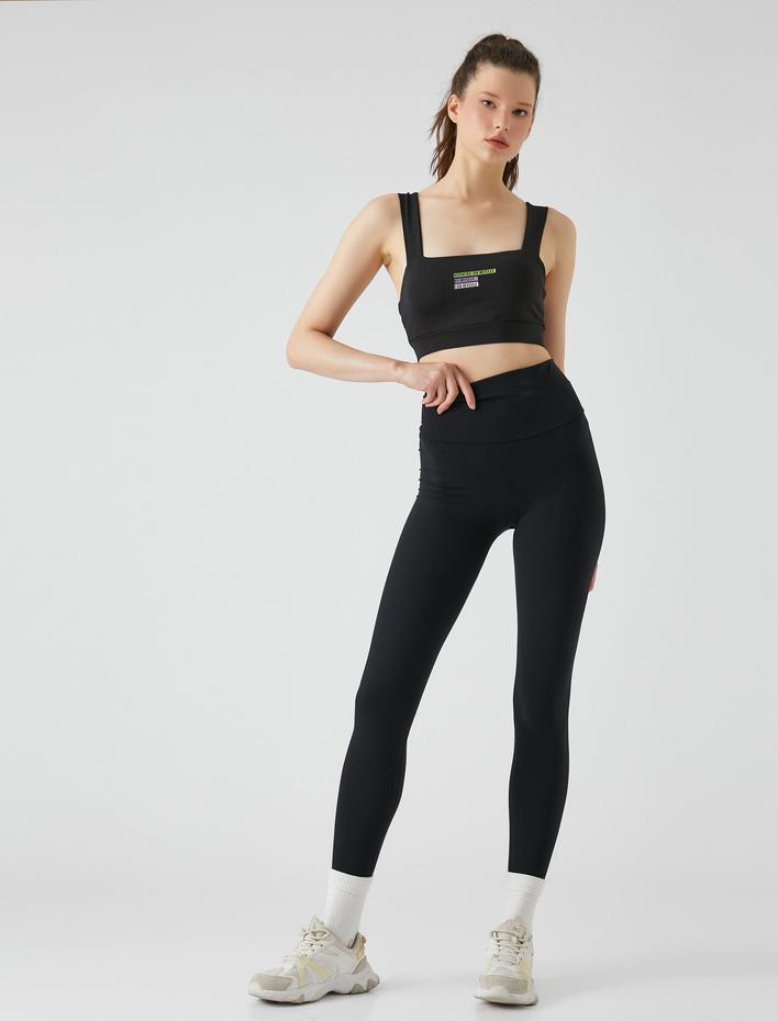  Sıkılaştırıcı Karın Toparlayıcı Spor Tayt Yüksek Bel