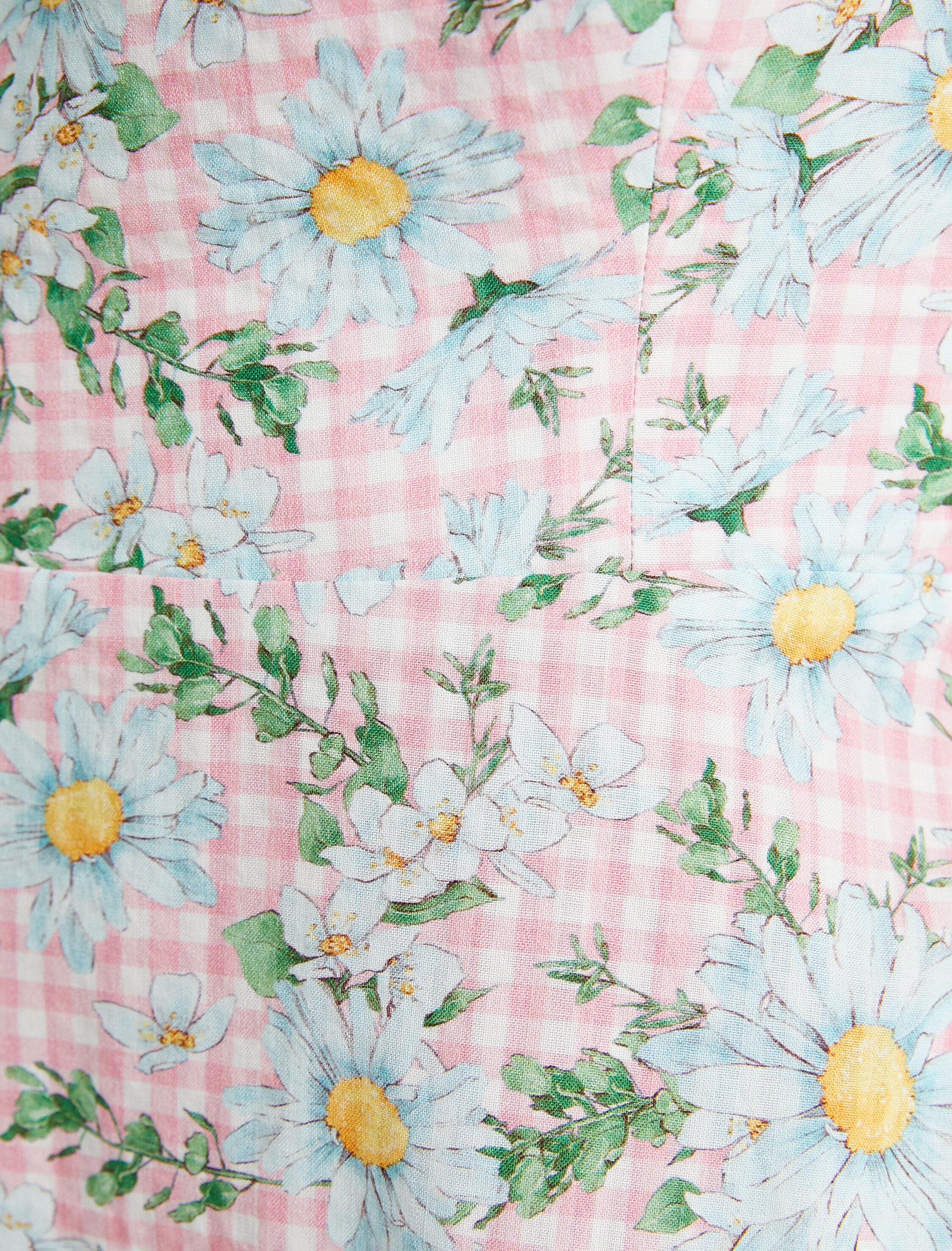   Rachel Araz X Koton - Çiçekli Pamuklu Askılı Midi Elbise