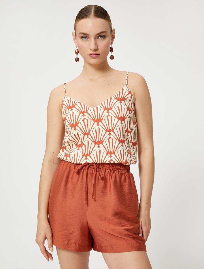  Koton X Şahika Ercümen - Beli Bağlamalı Modal Şort