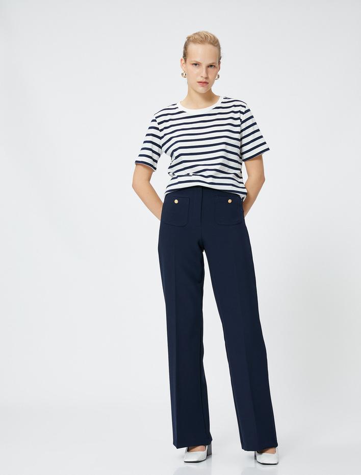  Basic Pamuklu Tişört Kısa Kollu