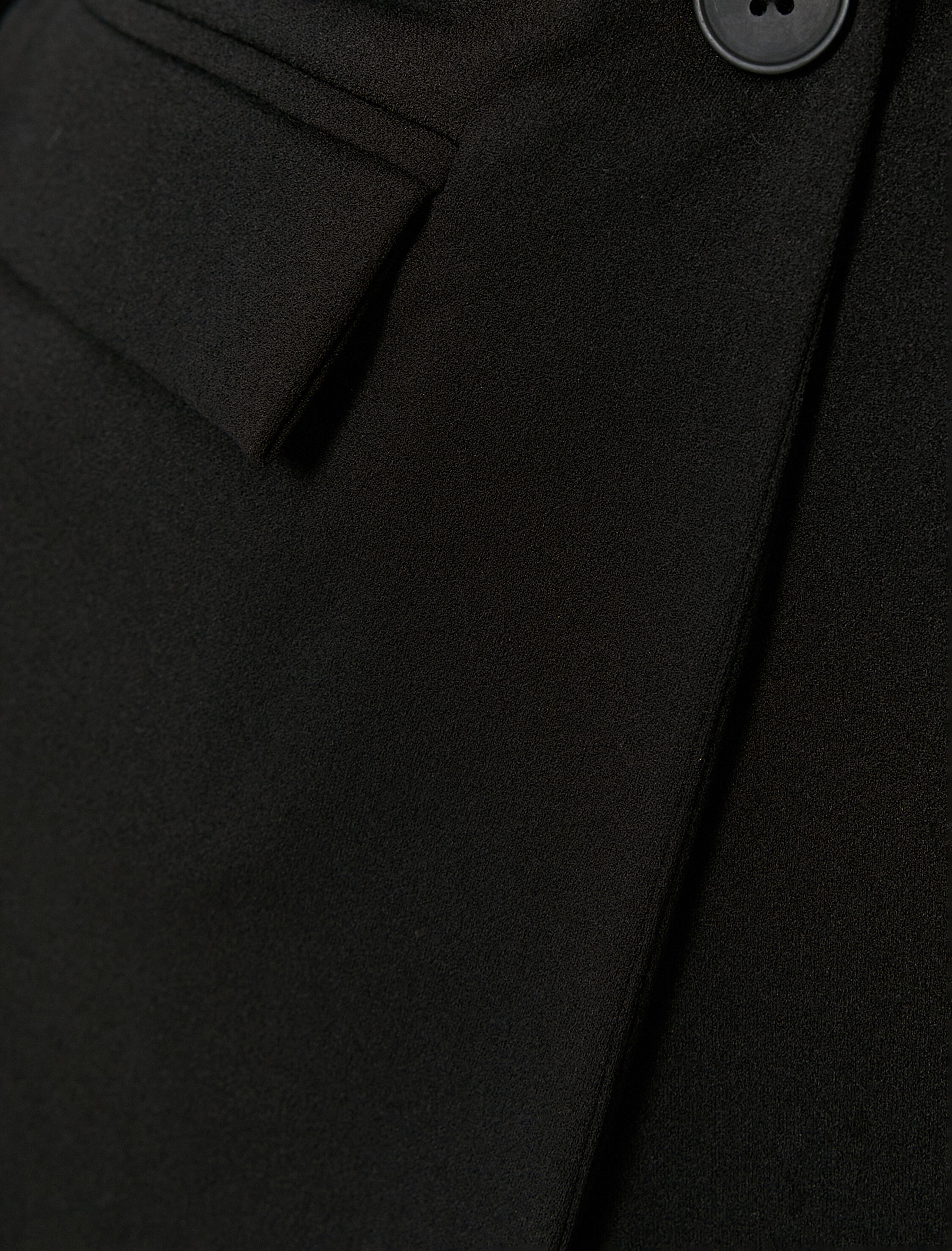   Blazer Ceket Tek Düğme Kolları Katlamalı