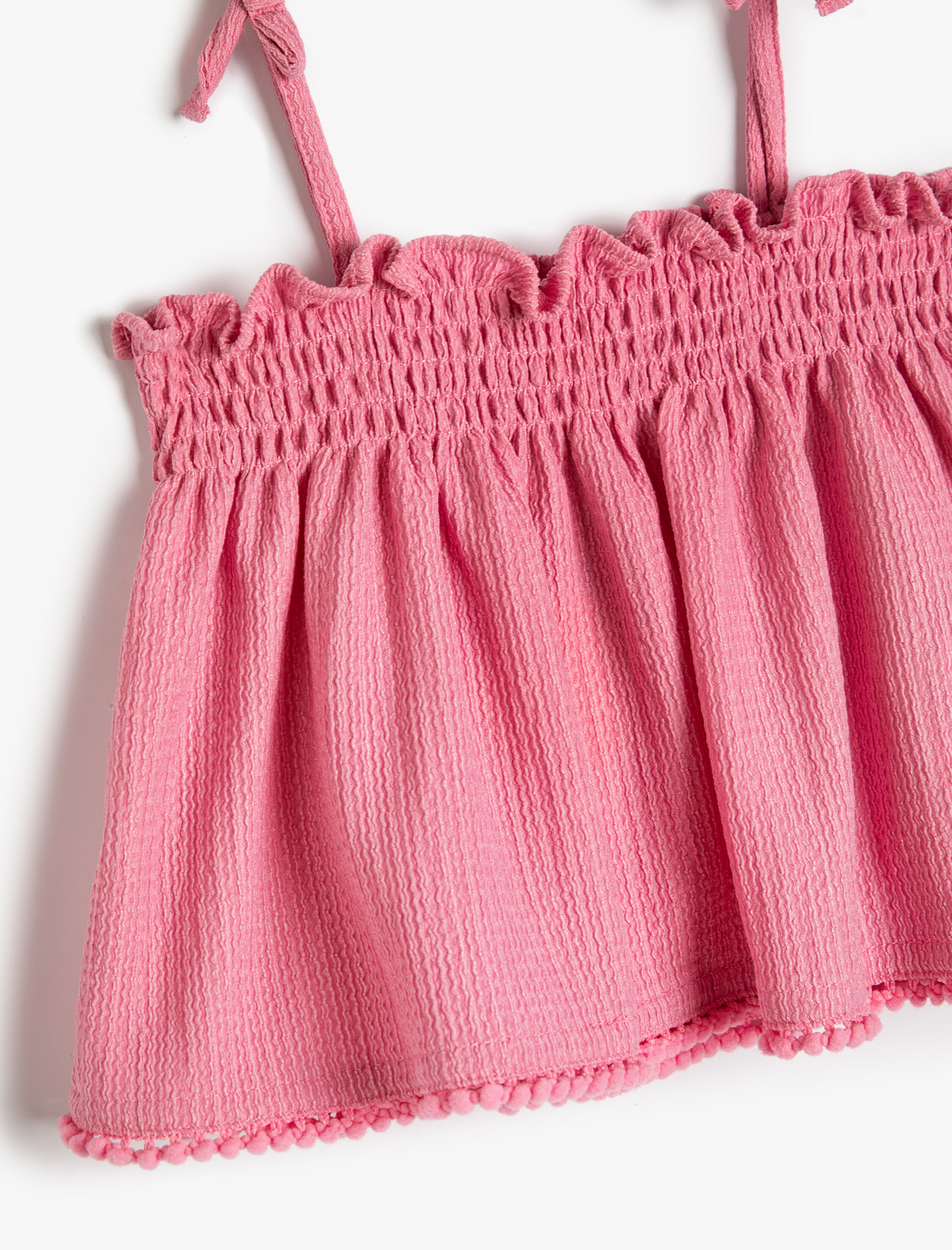  Kız Bebek Askılı Üst Gipe Detaylı Dokulu