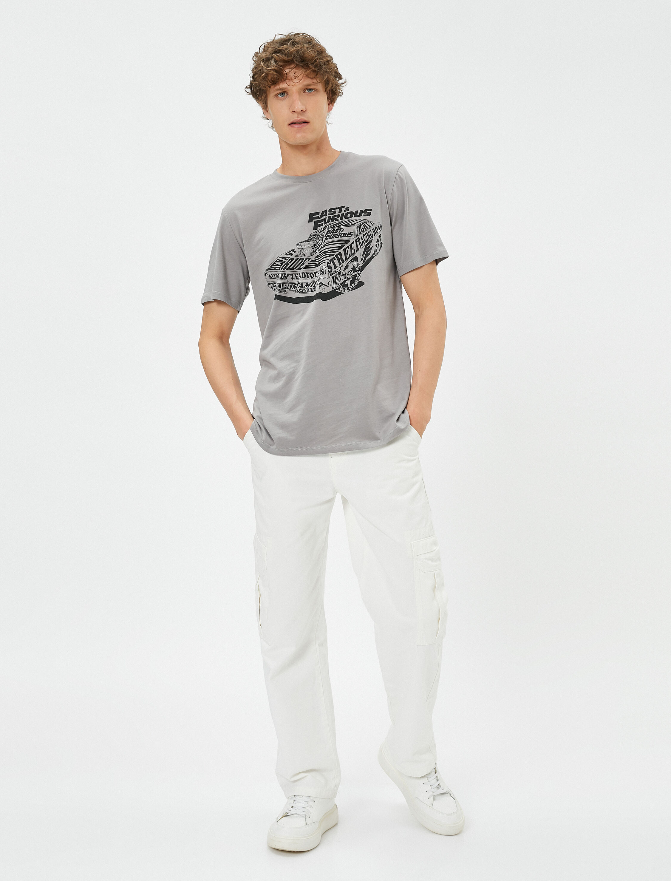   Fast and Furious Slim Fit Tişört Lisanslı Baskılı