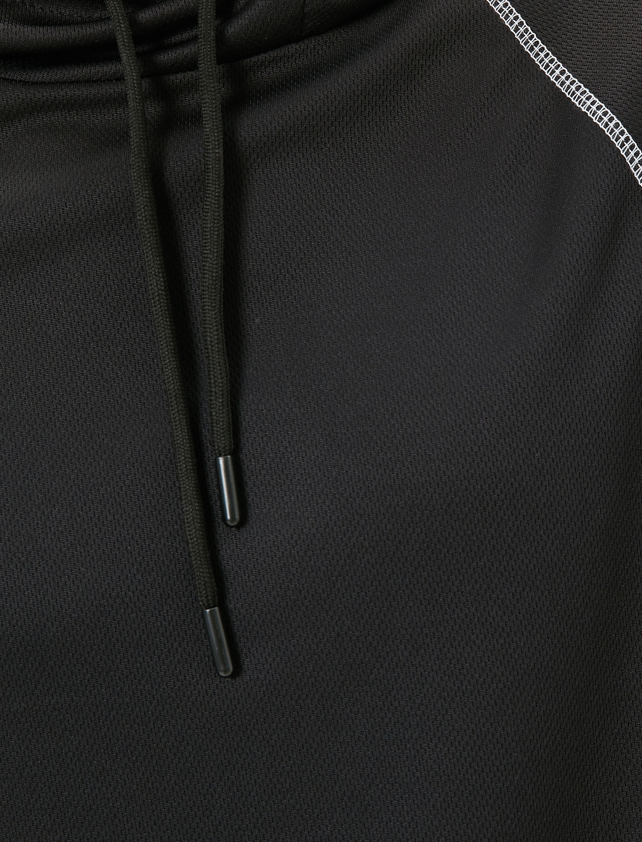   Sporcu Atleti Kapşonlu Dikiş Detaylı Kolsuz