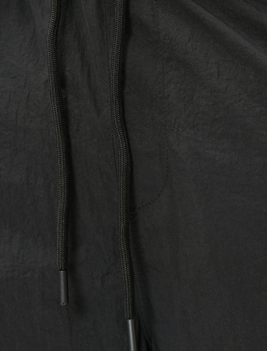   Paraşüt Pantolon Beli Bağcıklı Cep Detaylı Stoperli