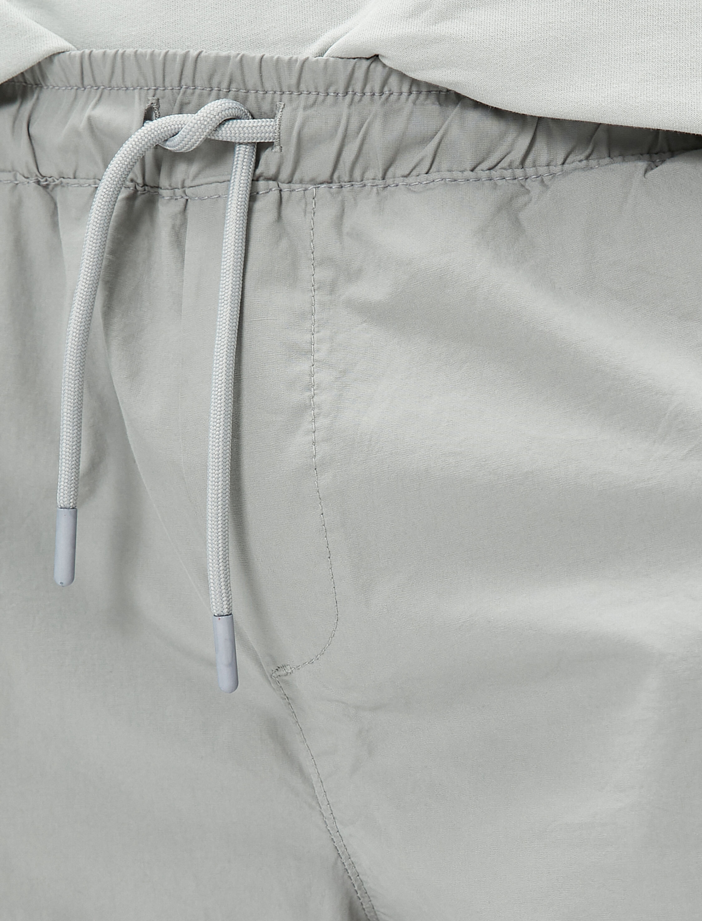   Bermuda Şort Beli Bağcıklı Cep Detaylı Pamuklu