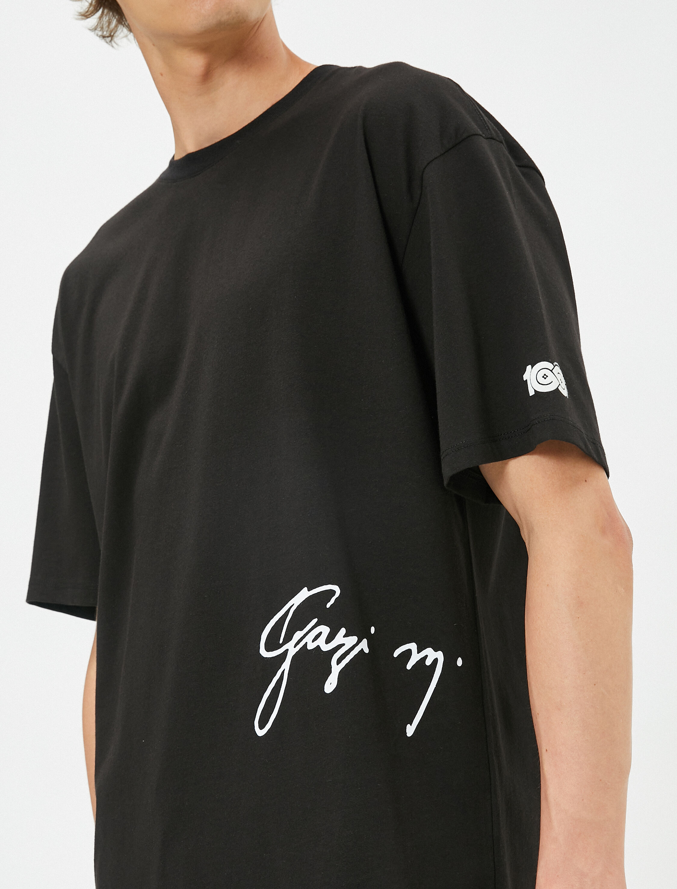   Atatürk Baskılı Oversize Tişört 100. Yıla Özel