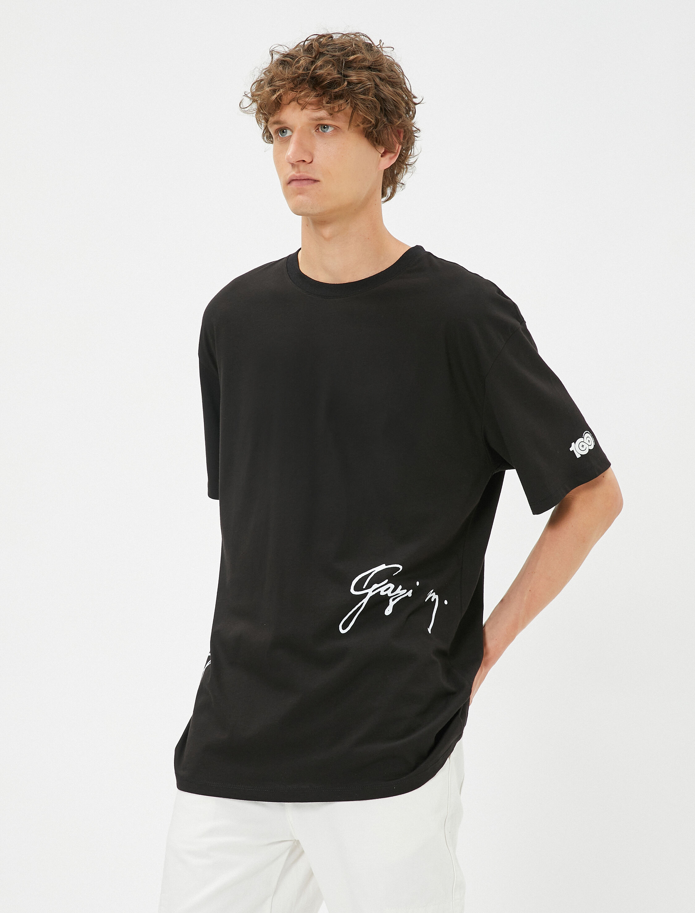   Atatürk Baskılı Oversize Tişört 100. Yıla Özel