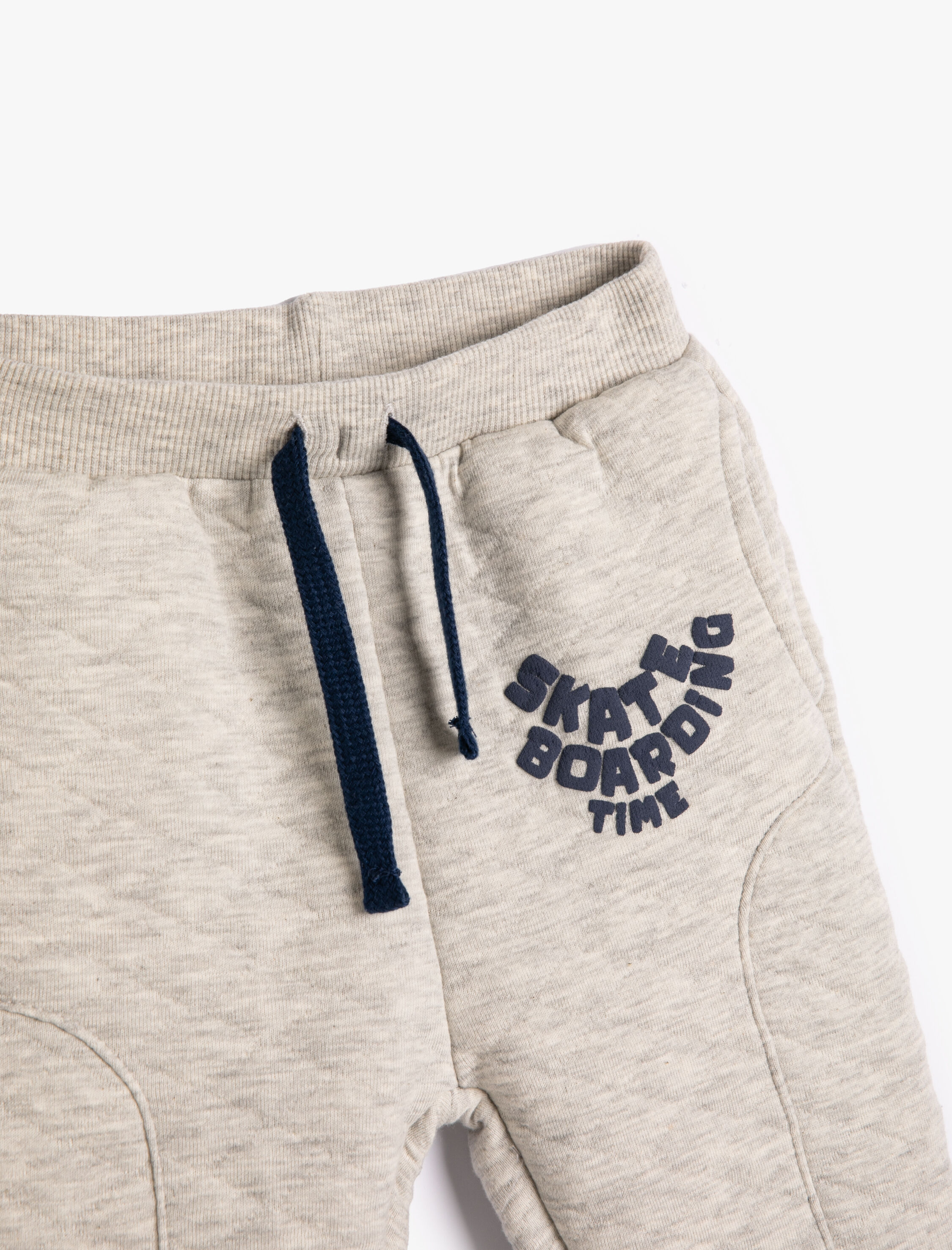 Erkek Bebek Jogger Eşofman Altı Kapitone Beli Bağlamalı Cepli