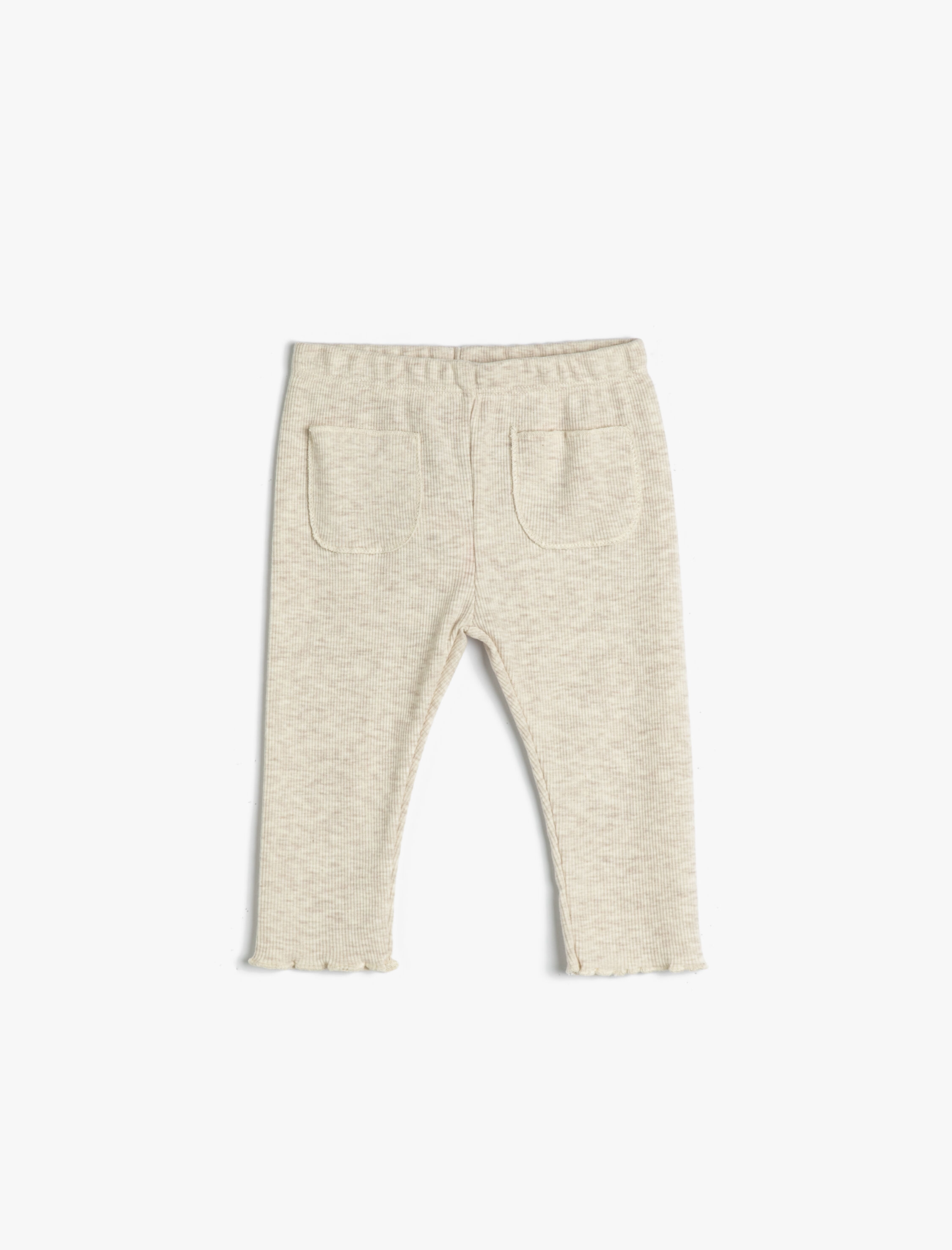  Kız Bebek Basic Tayt Cep Detaylı Ribanalı