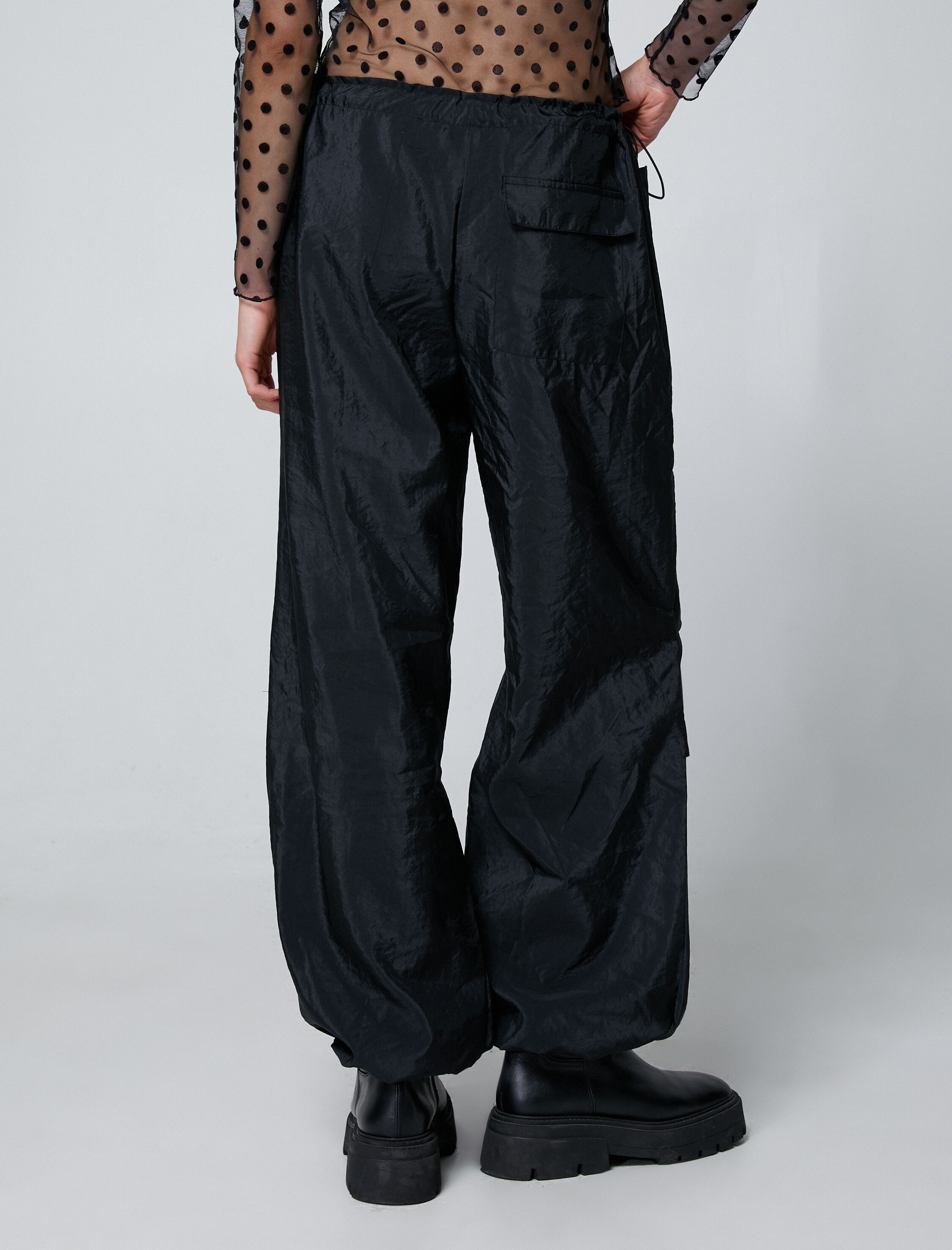   Paraşüt Pantolon Cep Detaylı Stoperli Çıtçıt Kapama