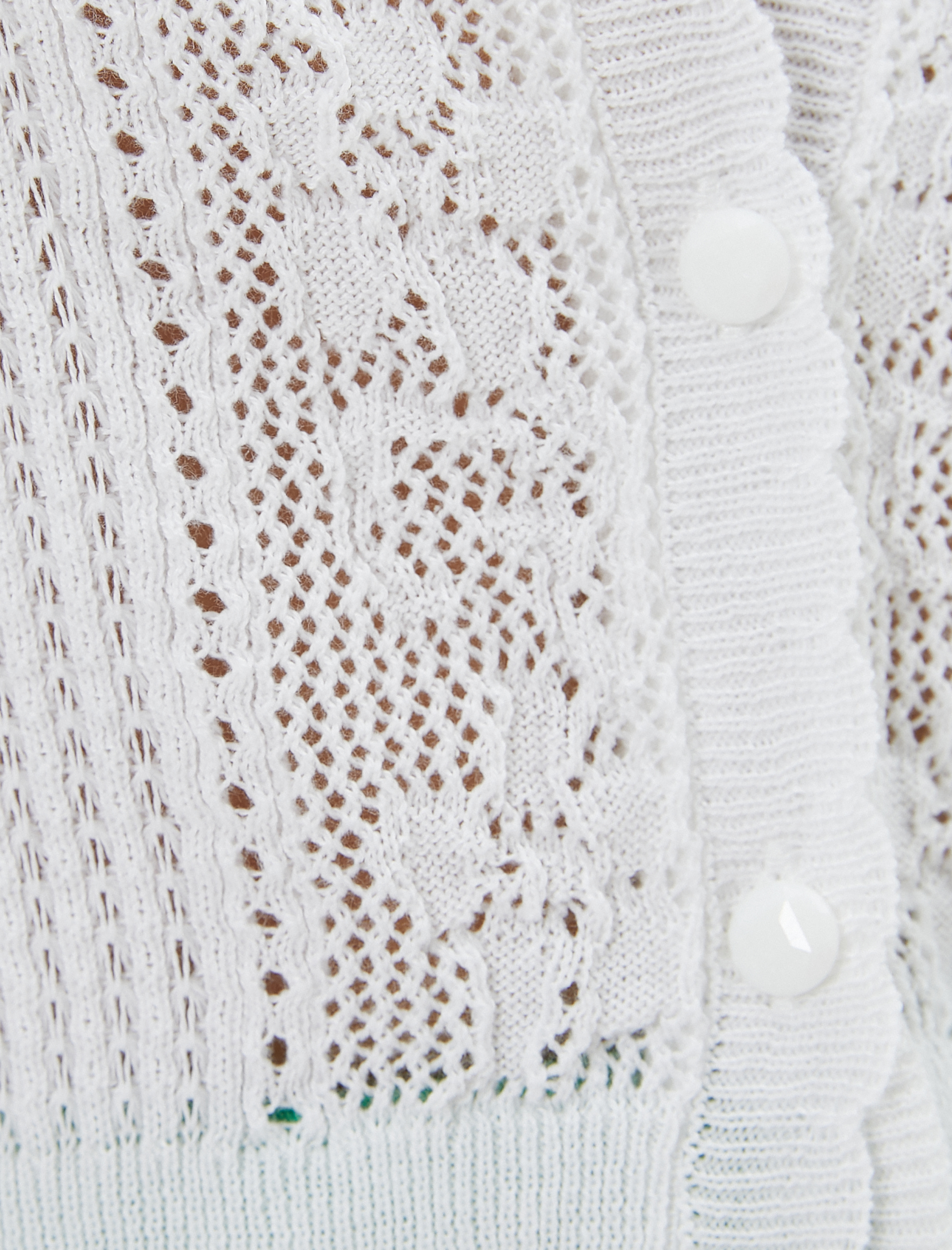   Melis Ağazat X Koton - Düğmeli Kısa Kollu Kroşe Hırka