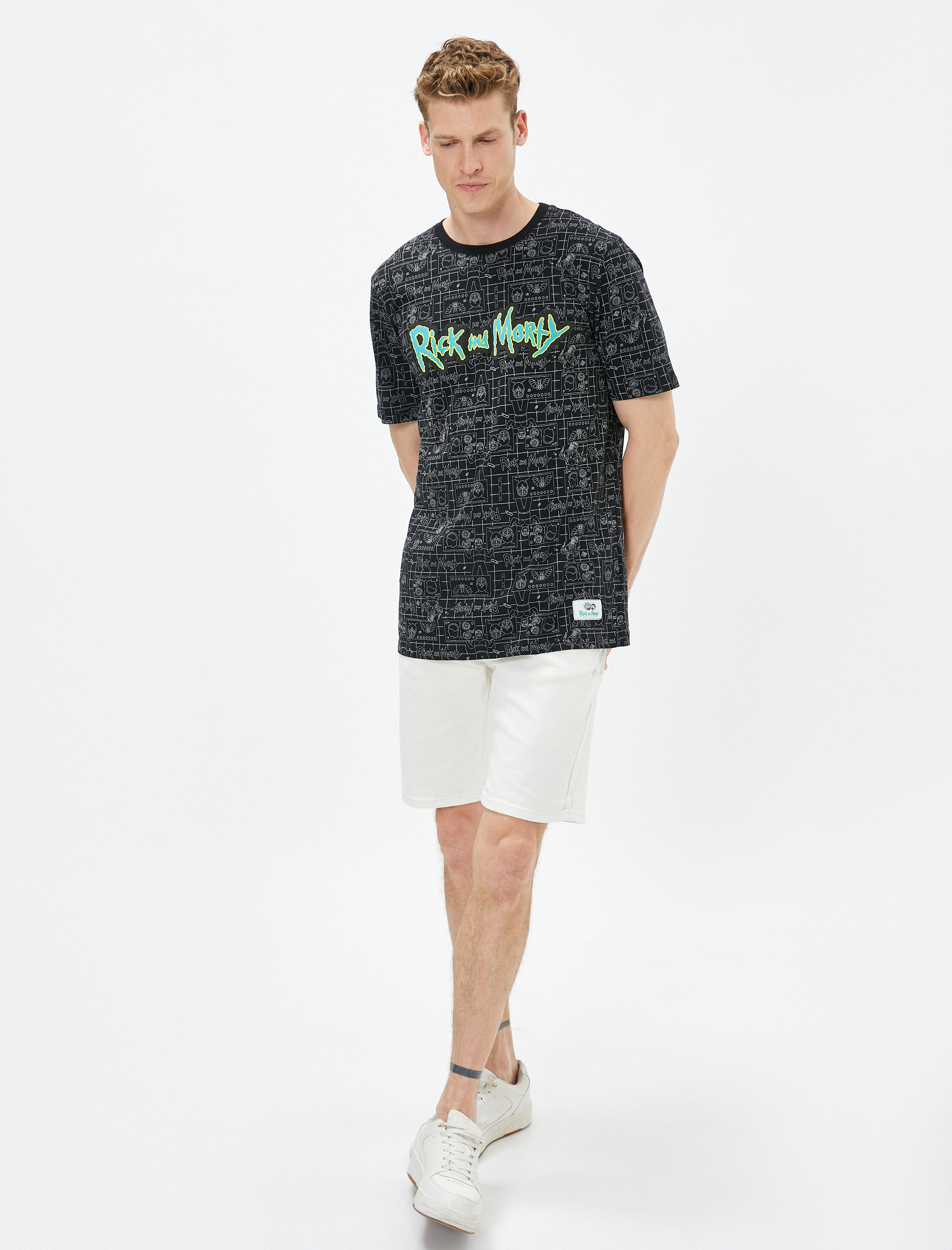  Rick and Morty Tişört Lisanslı Baskılı Pamuklu