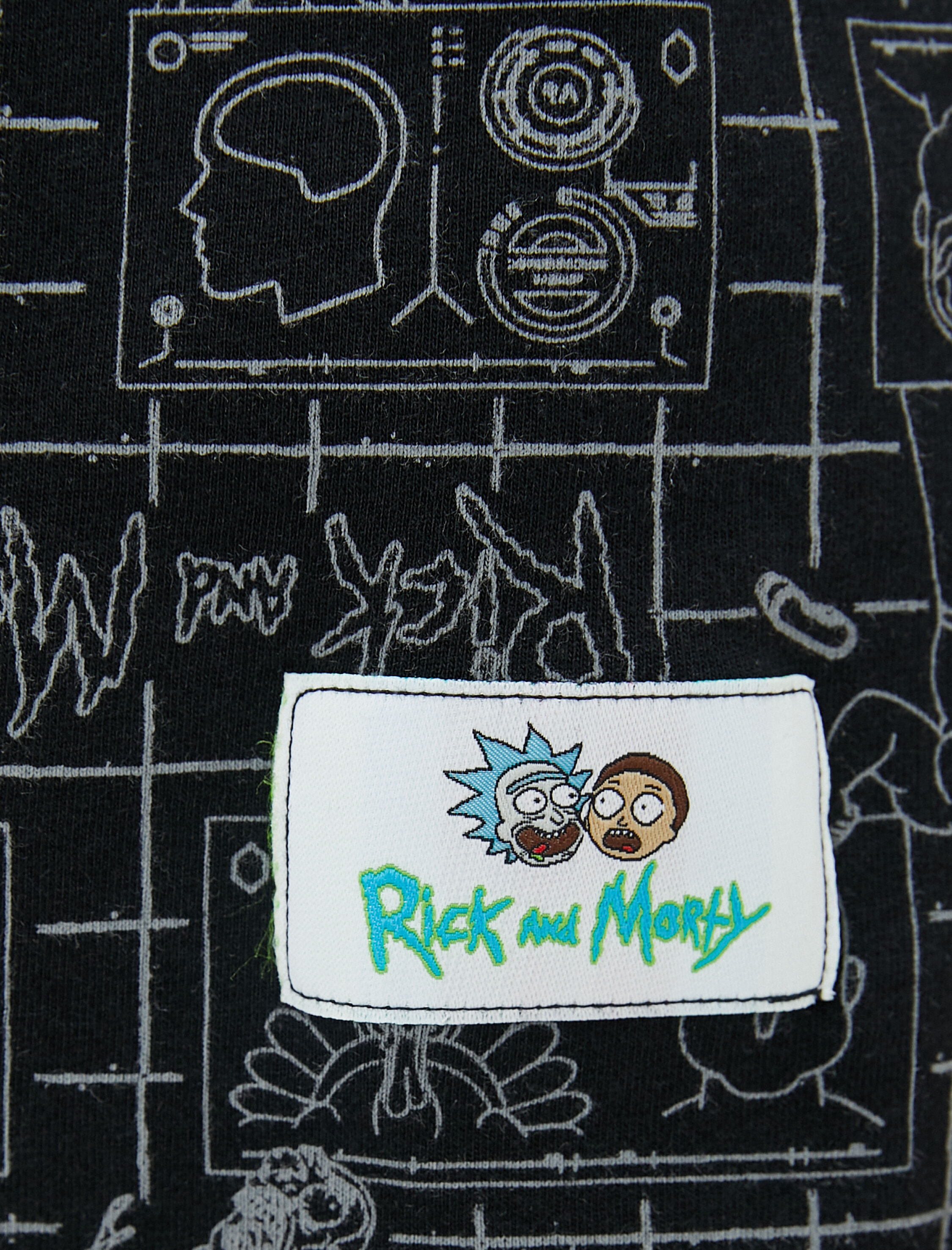   Rick and Morty Tişört Lisanslı Baskılı Pamuklu