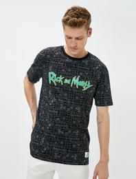 Rick and Morty Tişört Lisanslı Baskılı Pamuklu