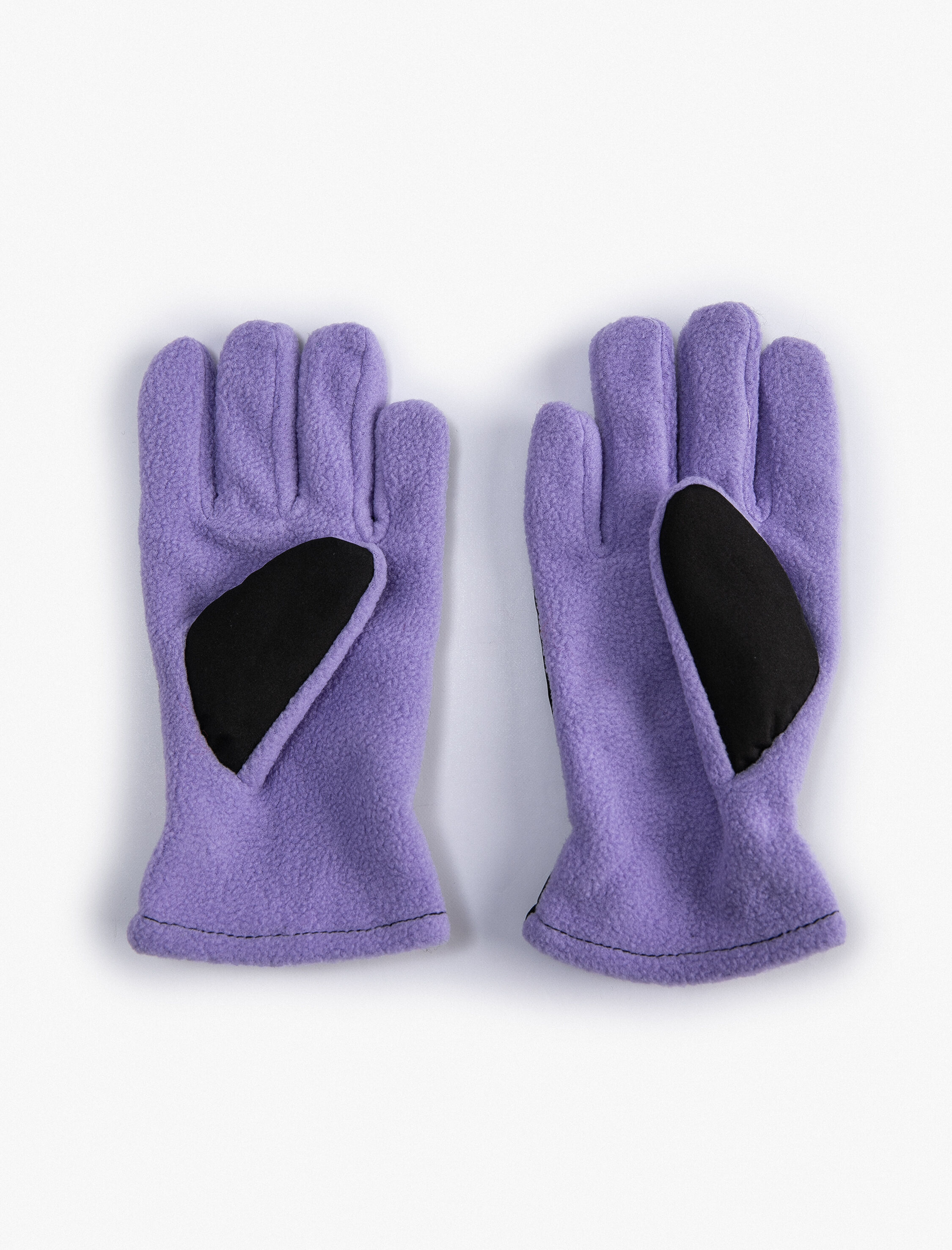  Kız Çocuk Polar Eldiven Renk Kontrastlı