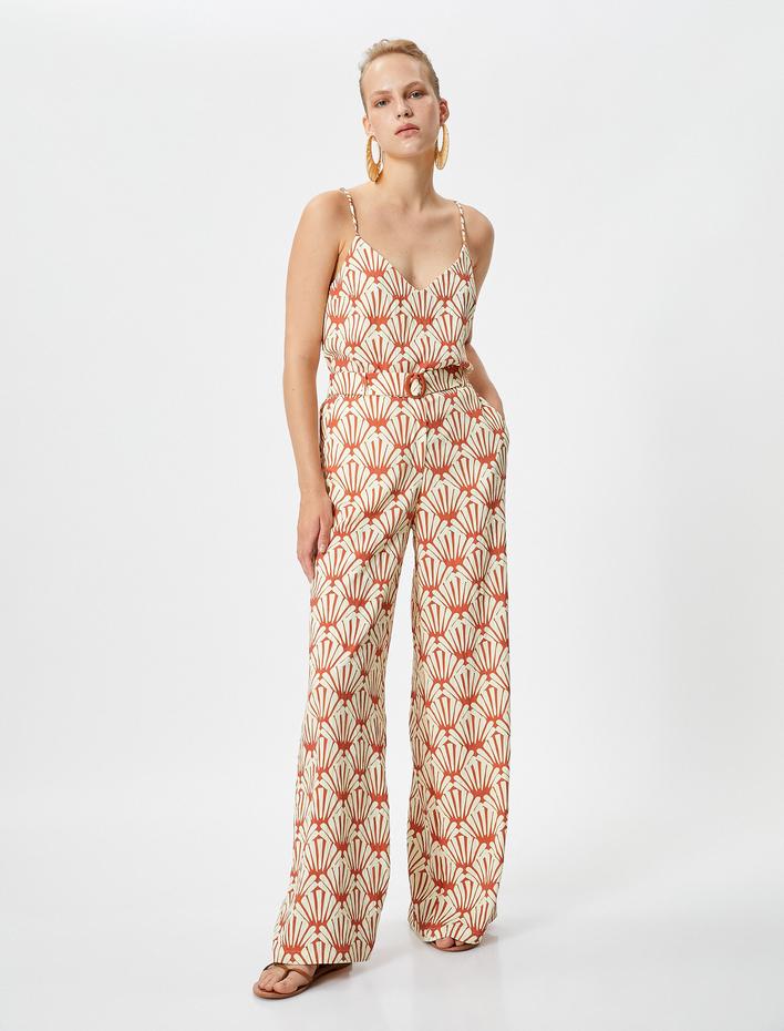  Koton X Şahika Ercümen - Kemerli Bol Paça Pantolon