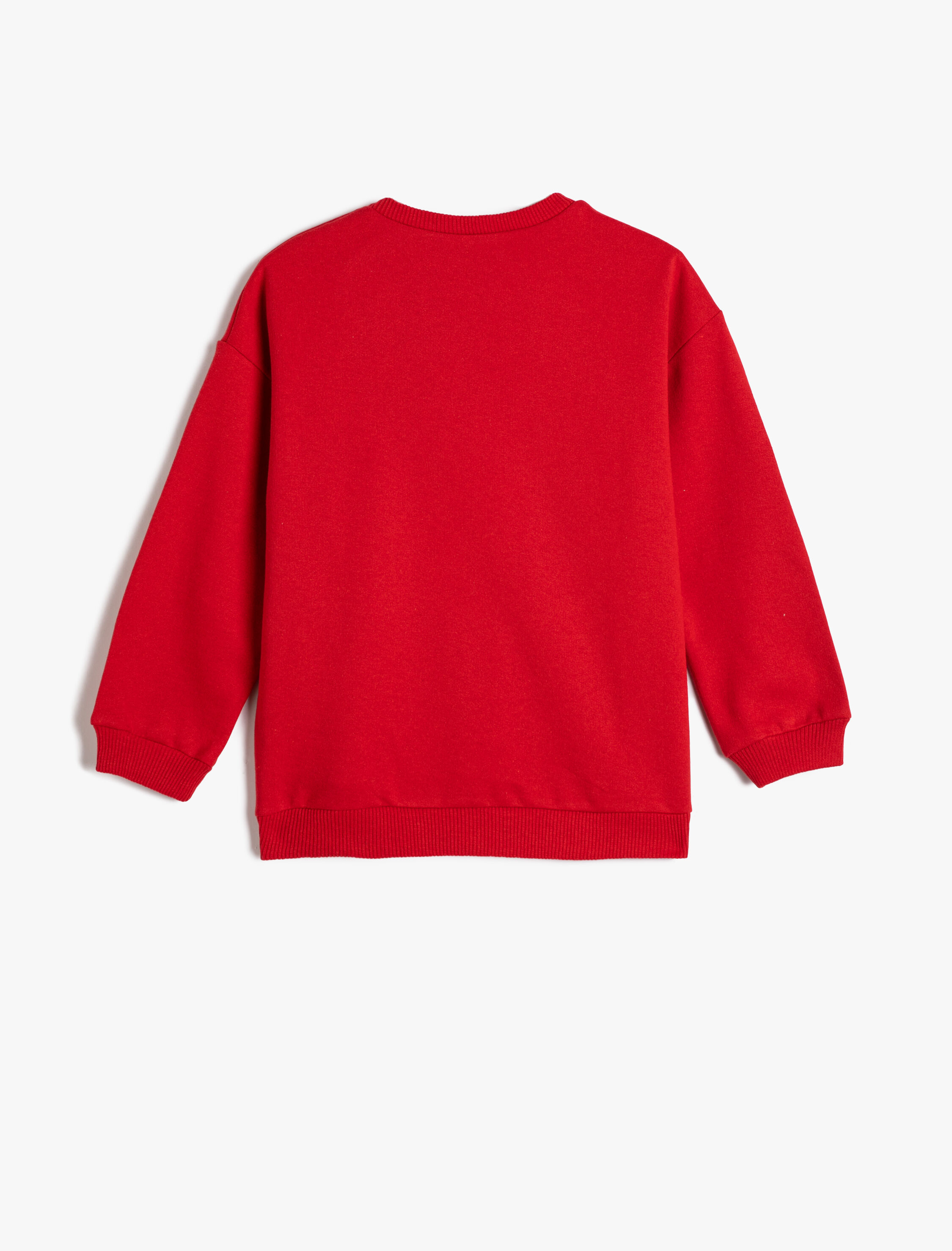  Kız Çocuk Unicorn Sweatshirt Baskılı Uzun Kollu Bisiklet Yaka