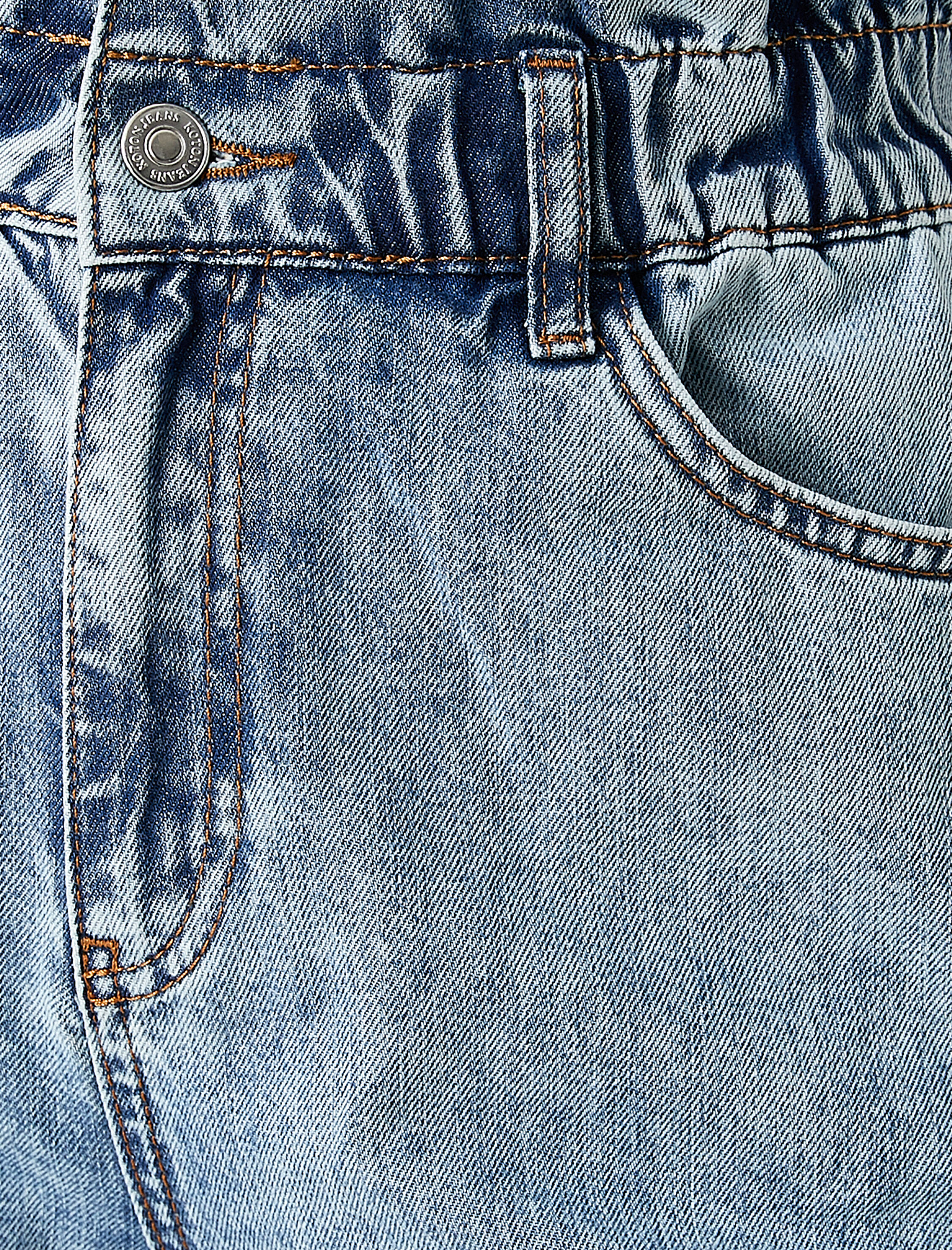   Yüksek Bel Hafif Dar Paça Kot Pantolon - Mom Jean