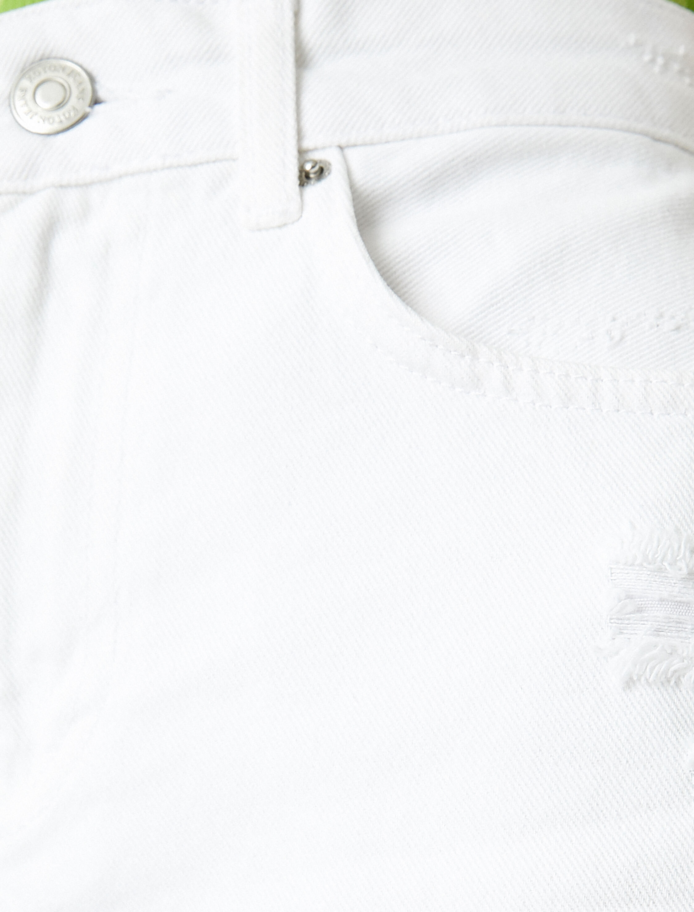   Yüksek Bel Kot Şort