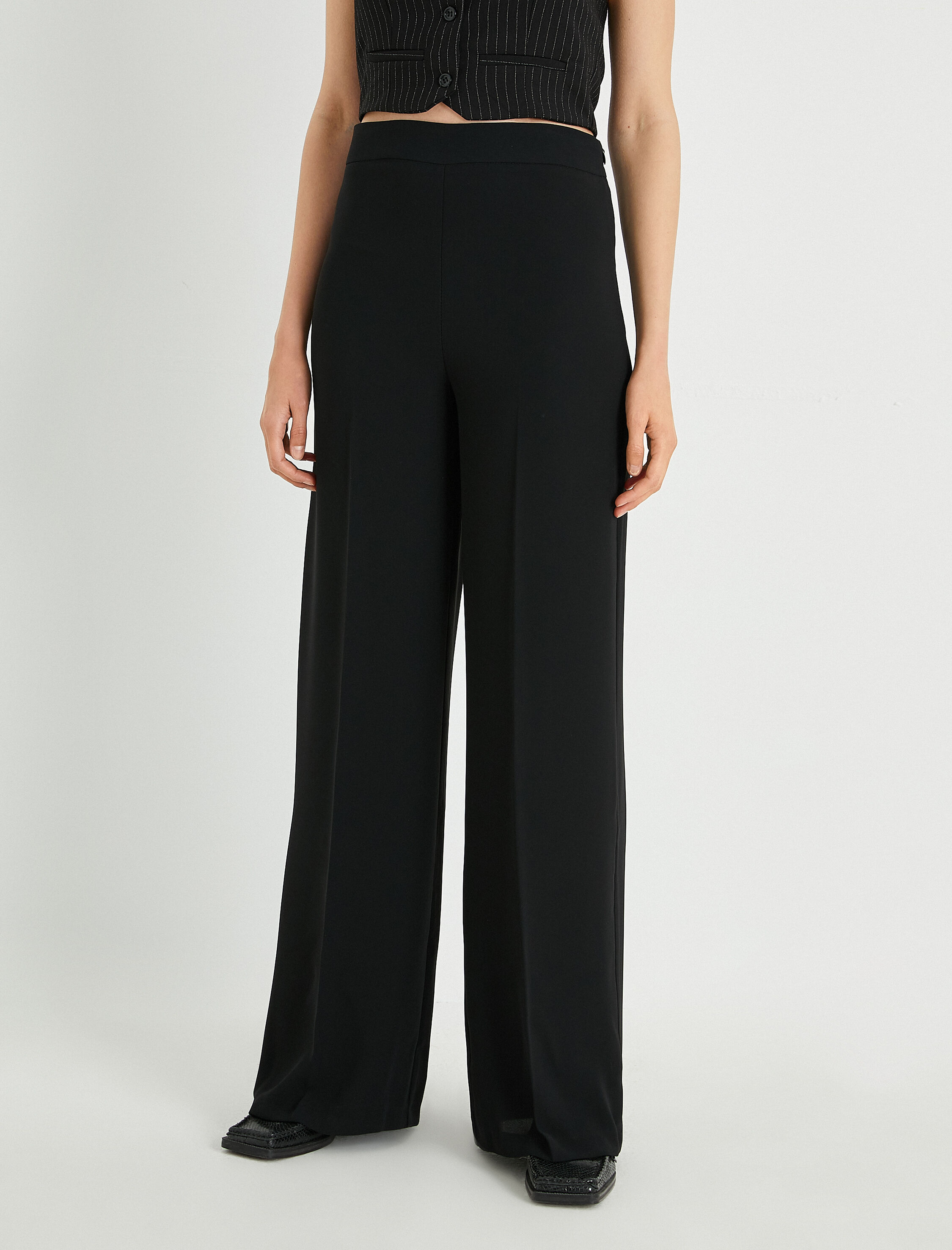   Geniş Paça Pantolon Yüksek Bel