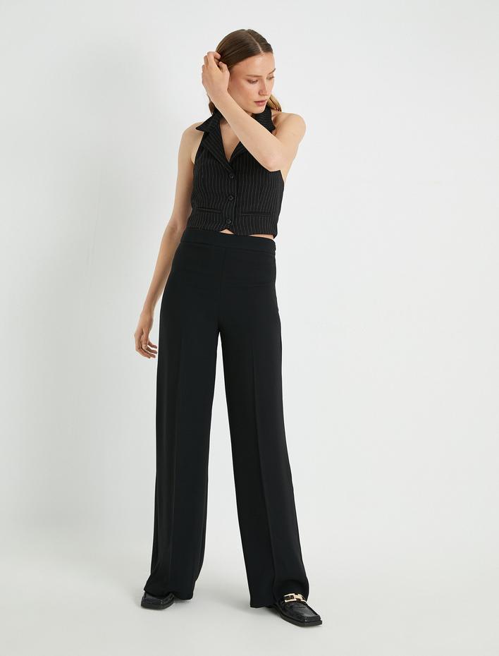  Geniş Paça Pantolon Yüksek Bel