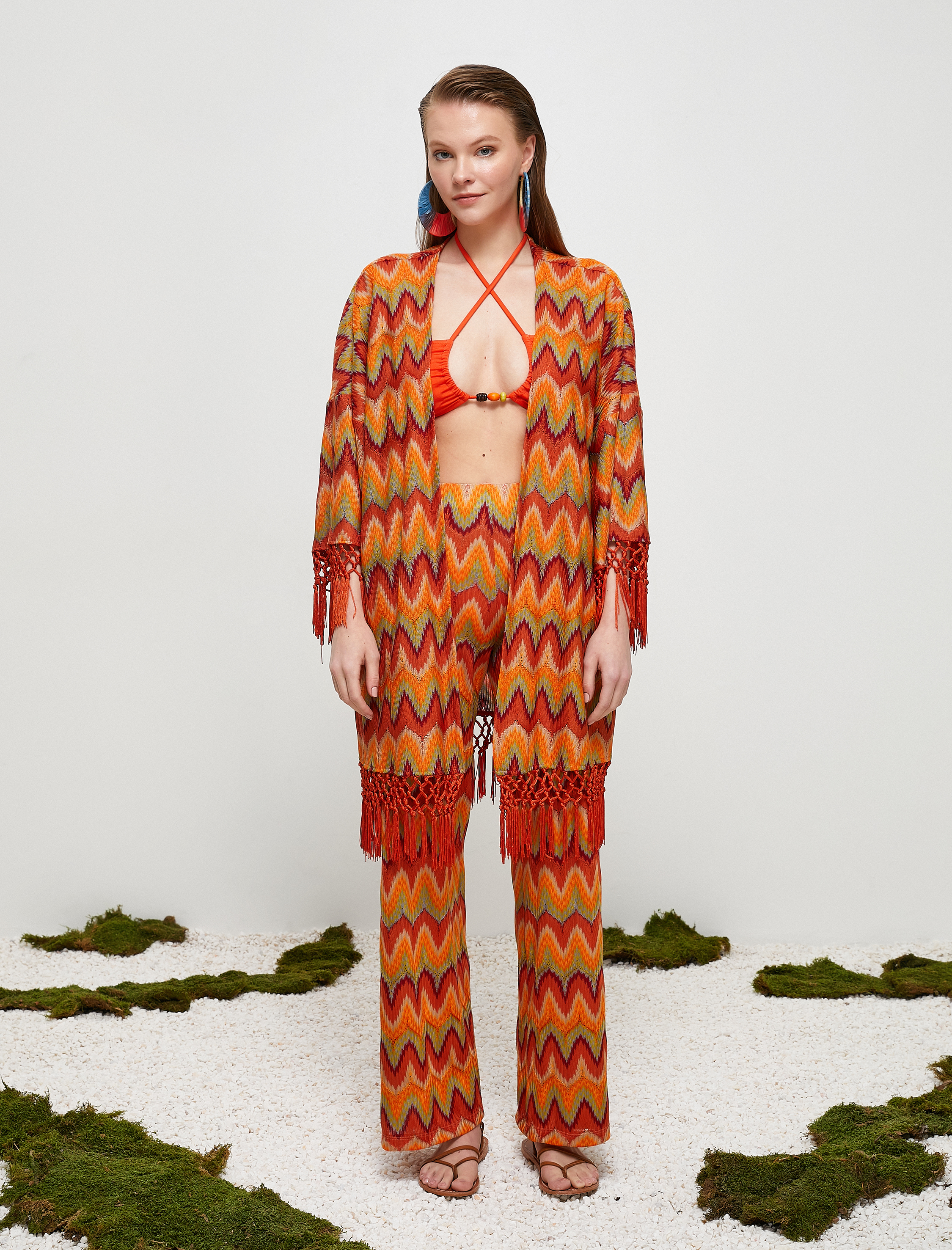   Koton X Şahika Ercümen - Oversize Kroşe Püsküllü Hırka