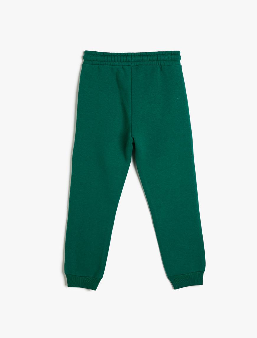 Erkek Çocuk Basic Jogger Eşofman Altı Beli Bağlamalı Cepli