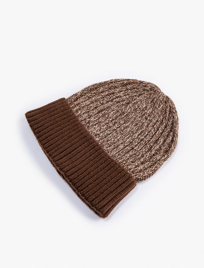 Erkek Kırçıllı Bere Katlama Detaylı