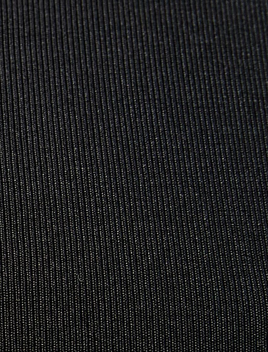   Uzun Kollu Tişört Crop Straplez Yaka Slim Fit Büzgü Detaylı