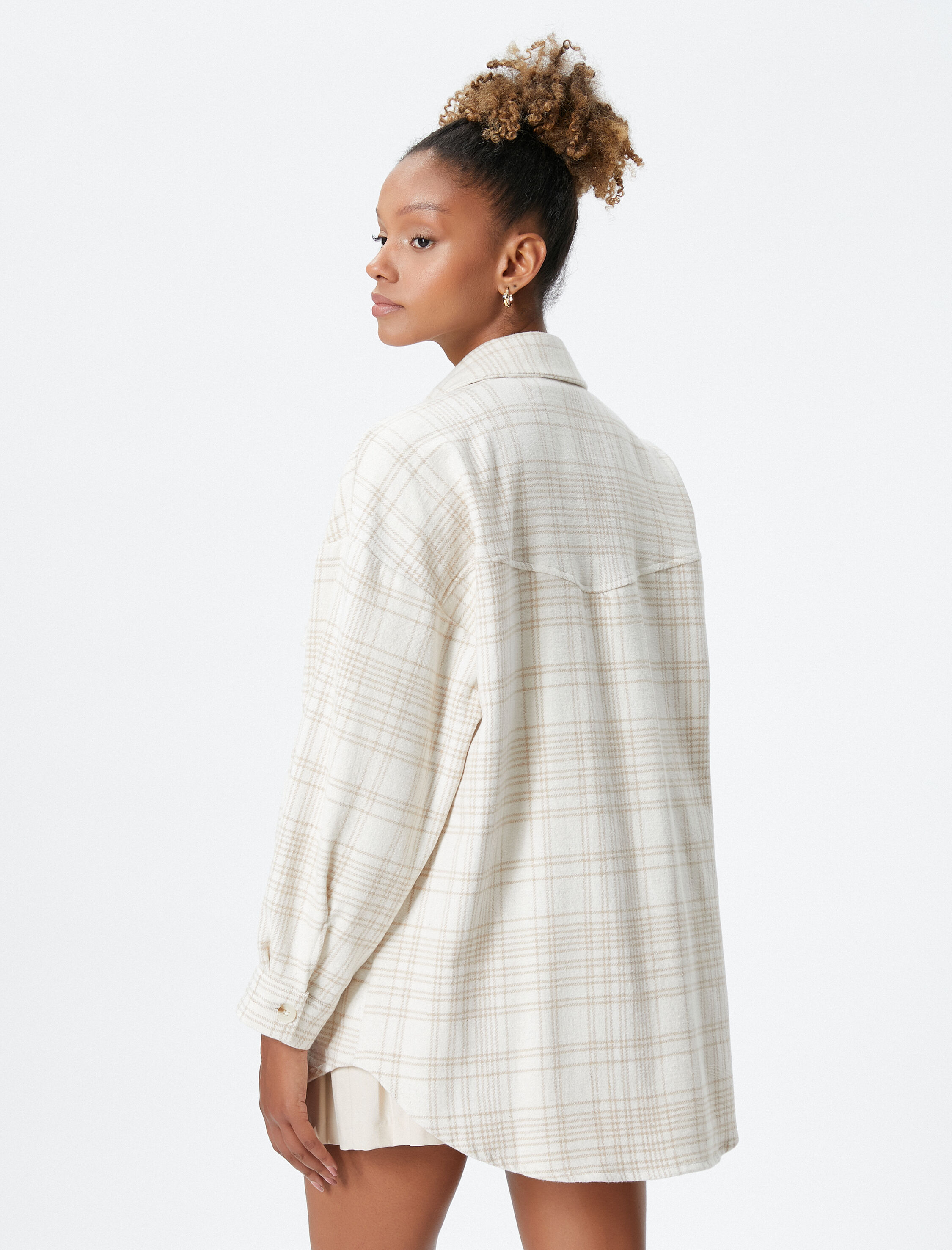 Gömlek Ceket Kapaklı Cepli Yumuşak Dokulu