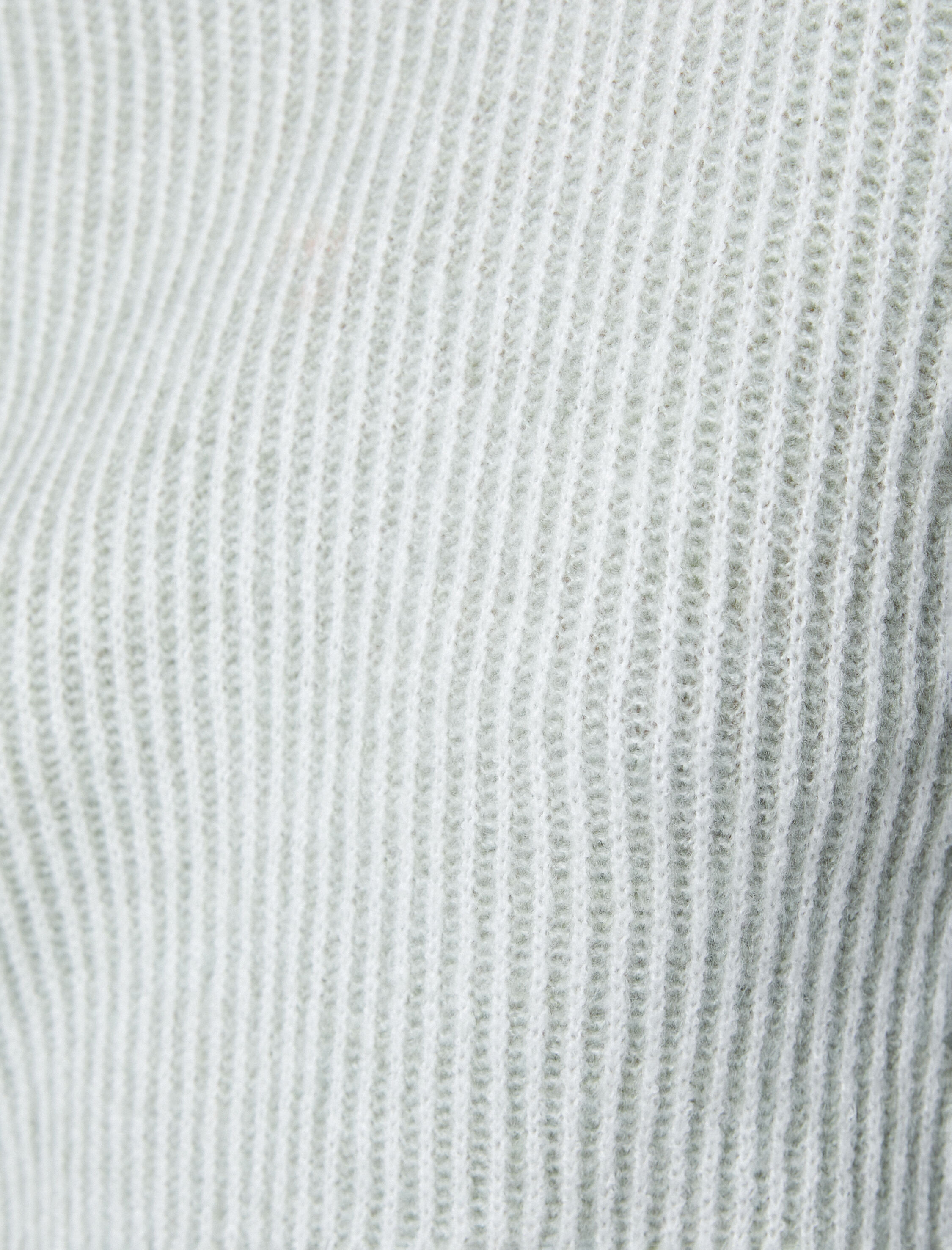   Basic Triko Kazak Bisiklet Yaka Fitilli Uzun Kollu