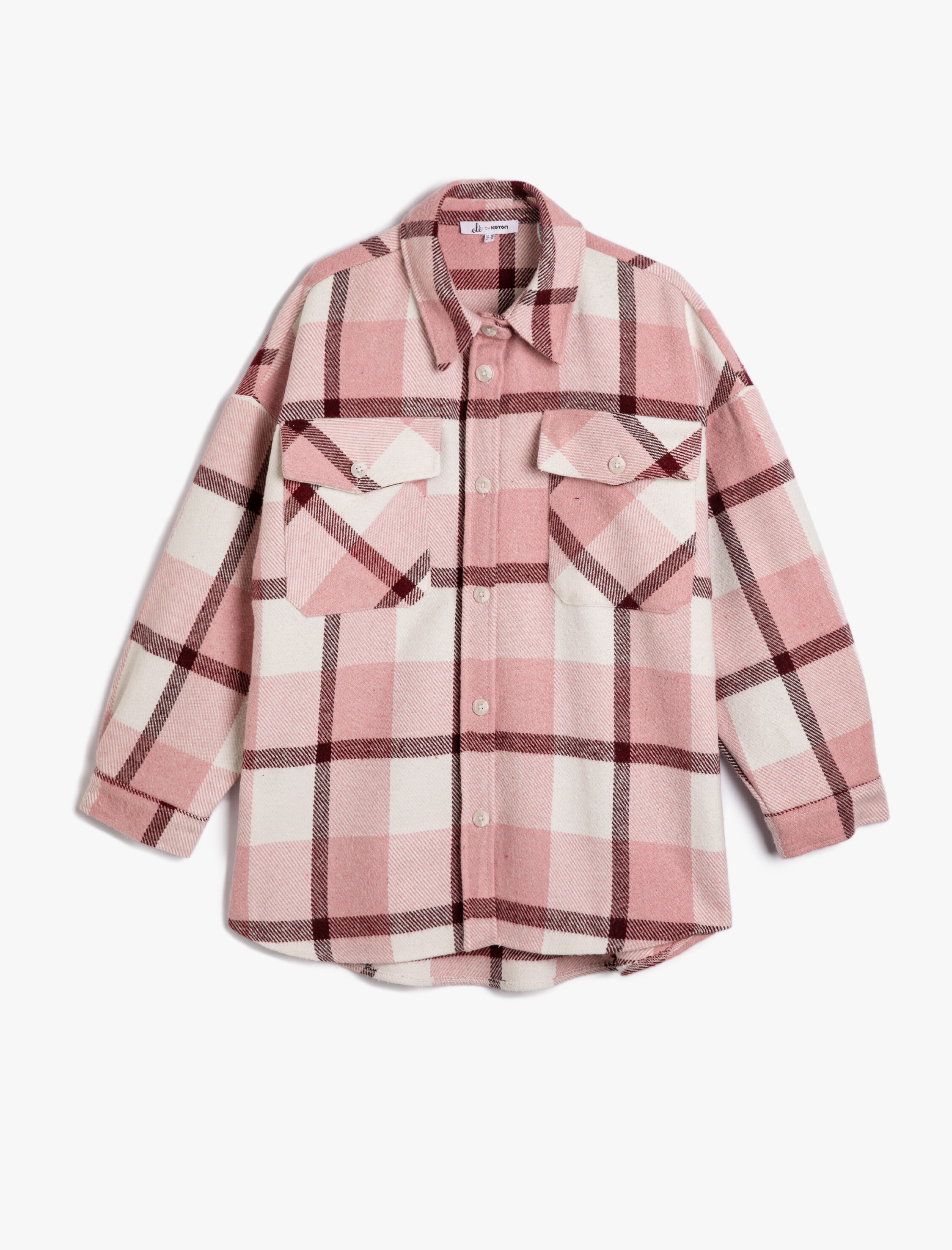   Oduncu Gömlek Ceket Uzun Kollu Çift Cepli Düğmeli