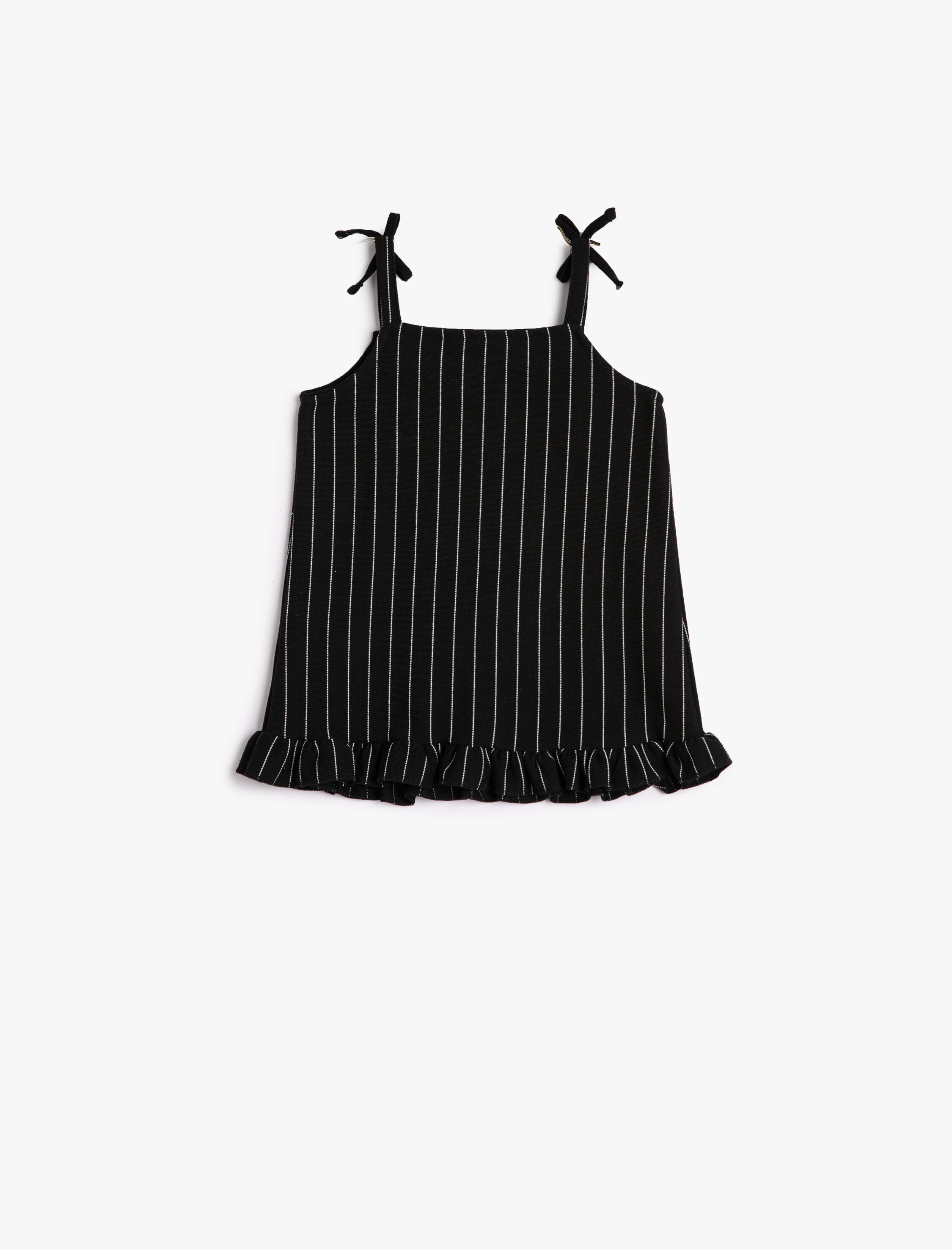  Kız Bebek Elbise Askılı Tavşan Aplike Detaylı Cepli Fırfırlı