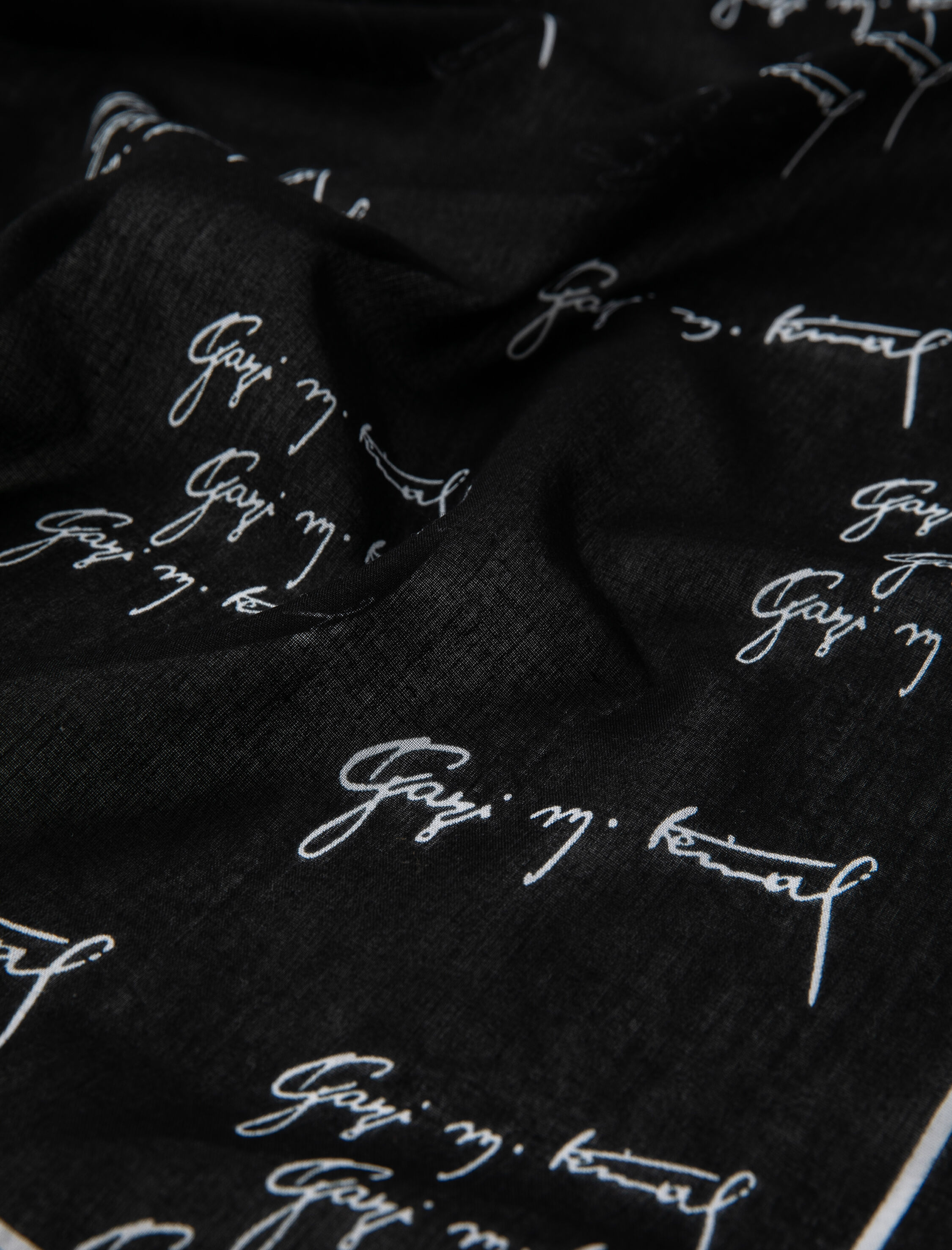 Erkek Fular Atatürk İmza Baskılı 100. Yıla Özel