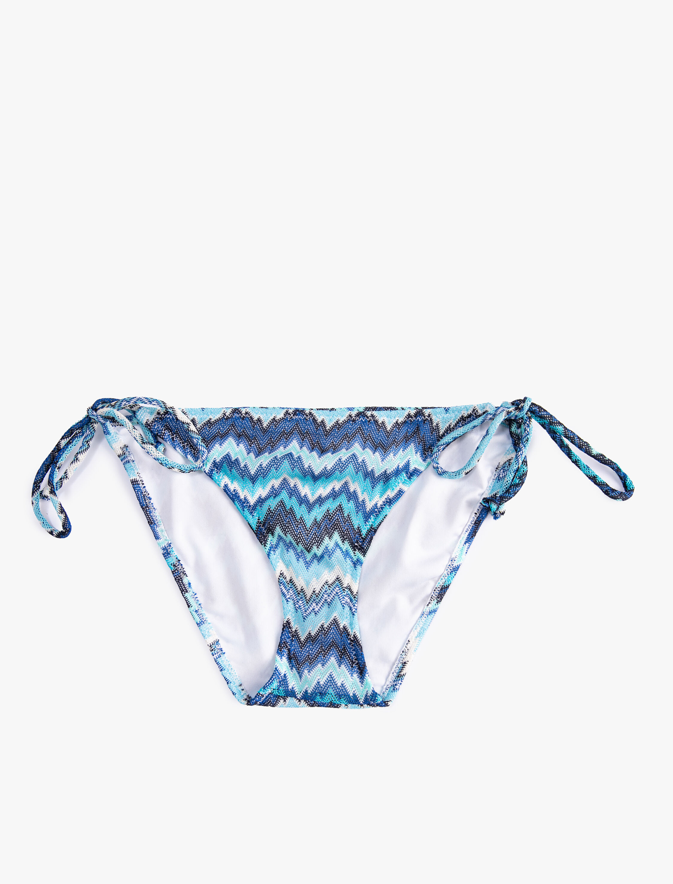   Bikini Altı Yanları İp Detaylı Dokulu