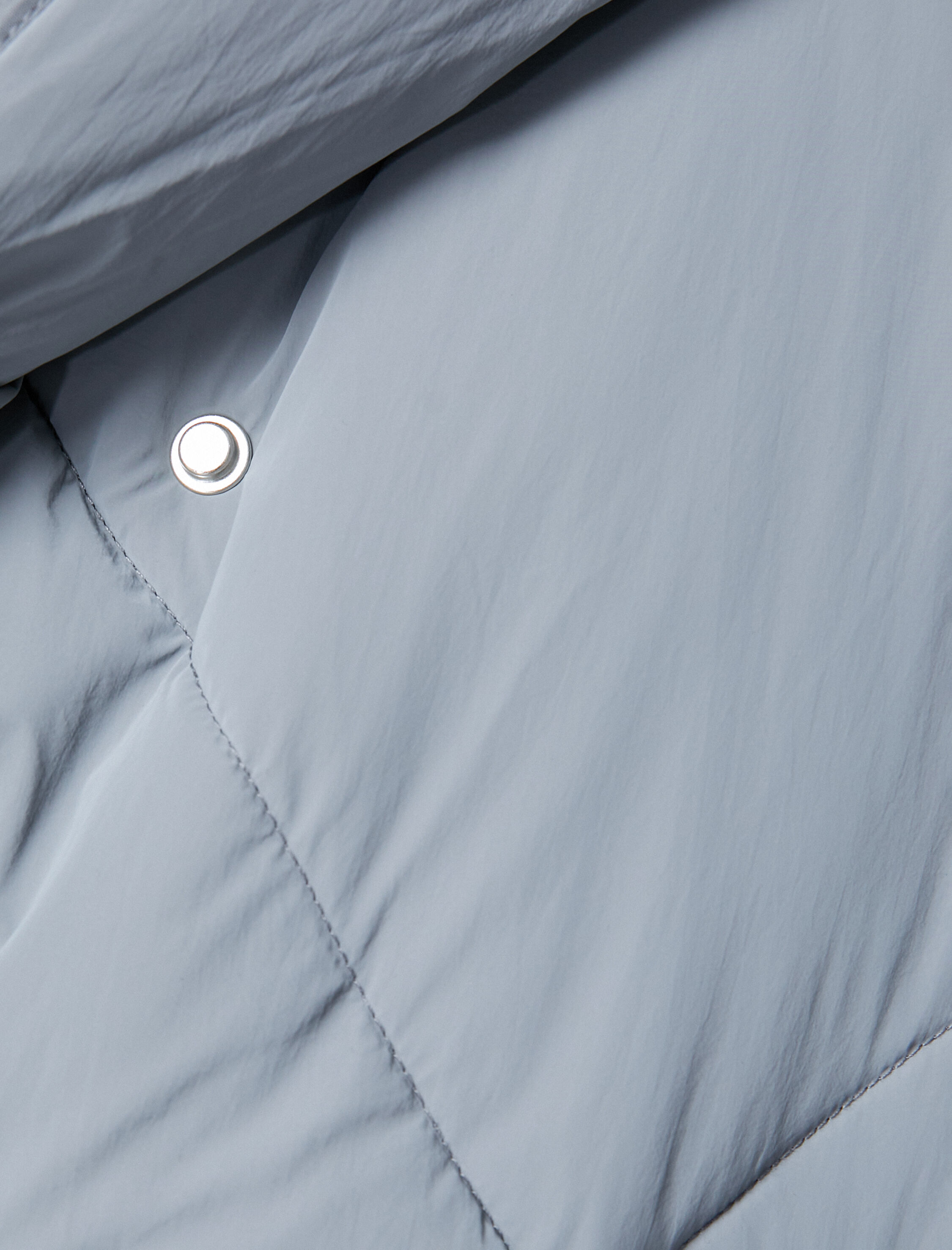   Oversize Şişme Mont Kapüşonlu Kapitoneli Cep Detaylı