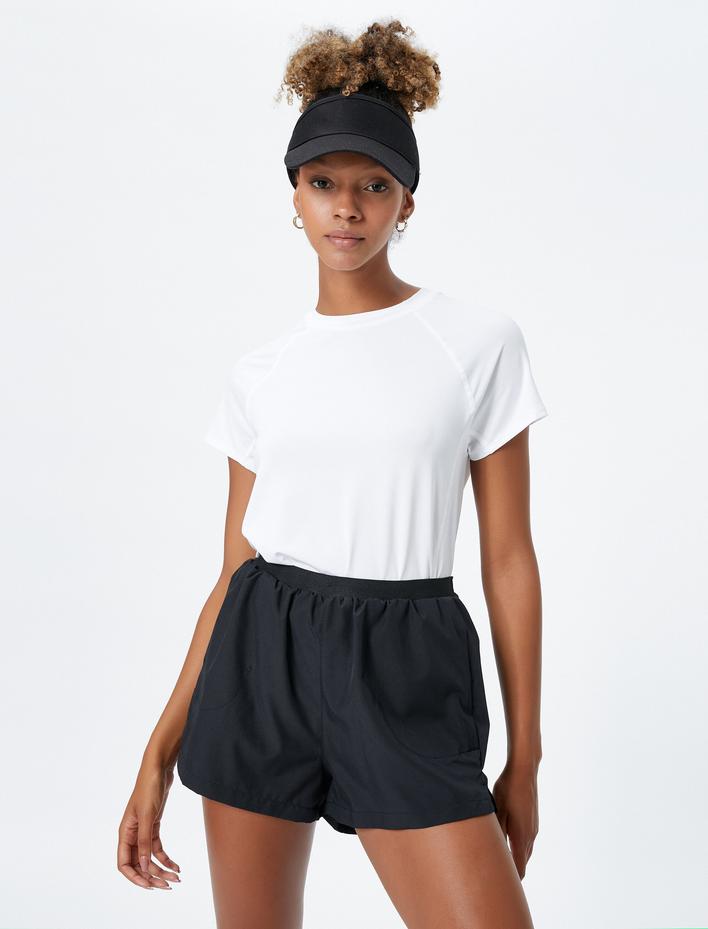  Spor Tişört Çizgi Reflektör Baskılı