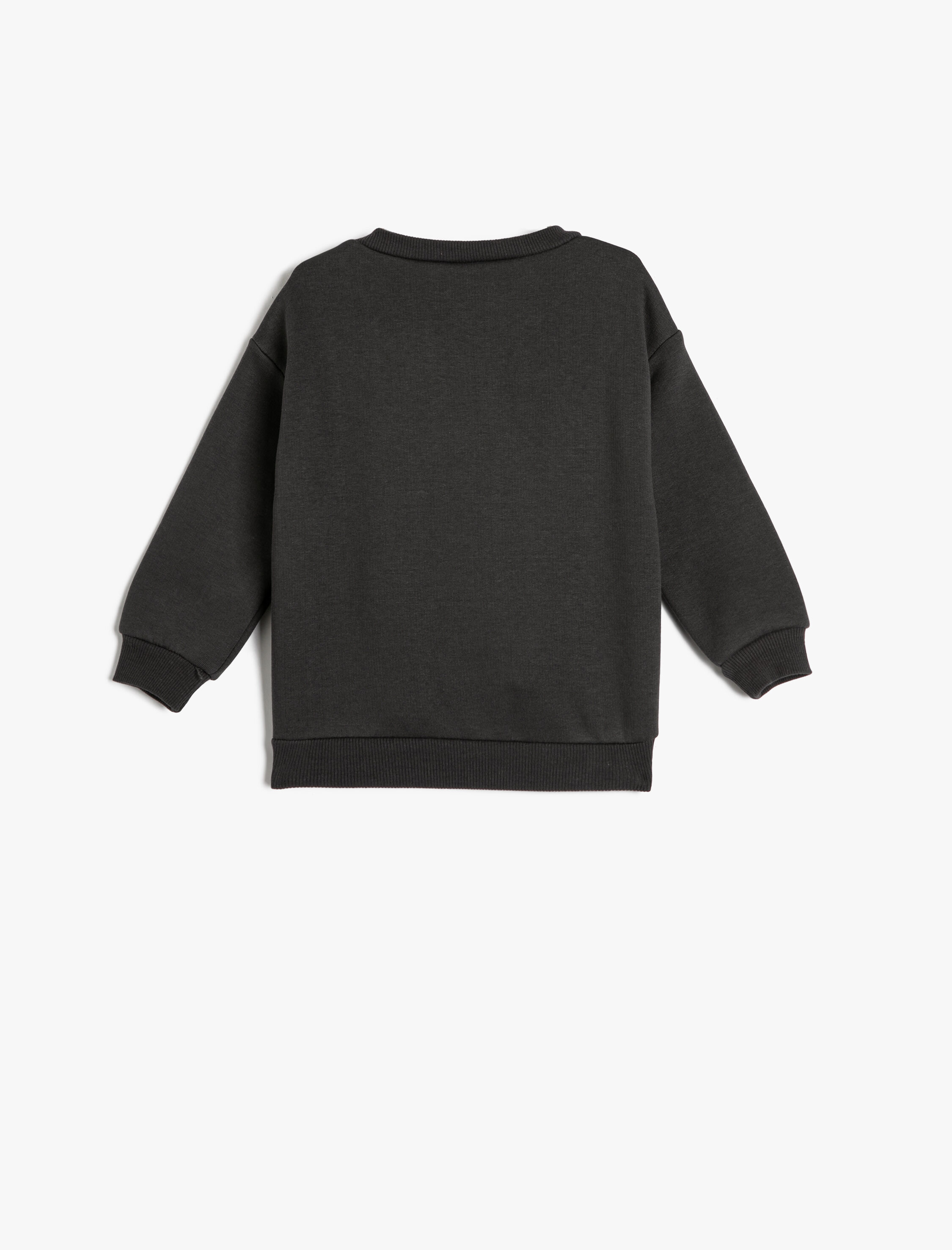  Erkek Bebek Kapşonlu Sweatshirt Şardonlu Kaplan Baskılı Pamuklu