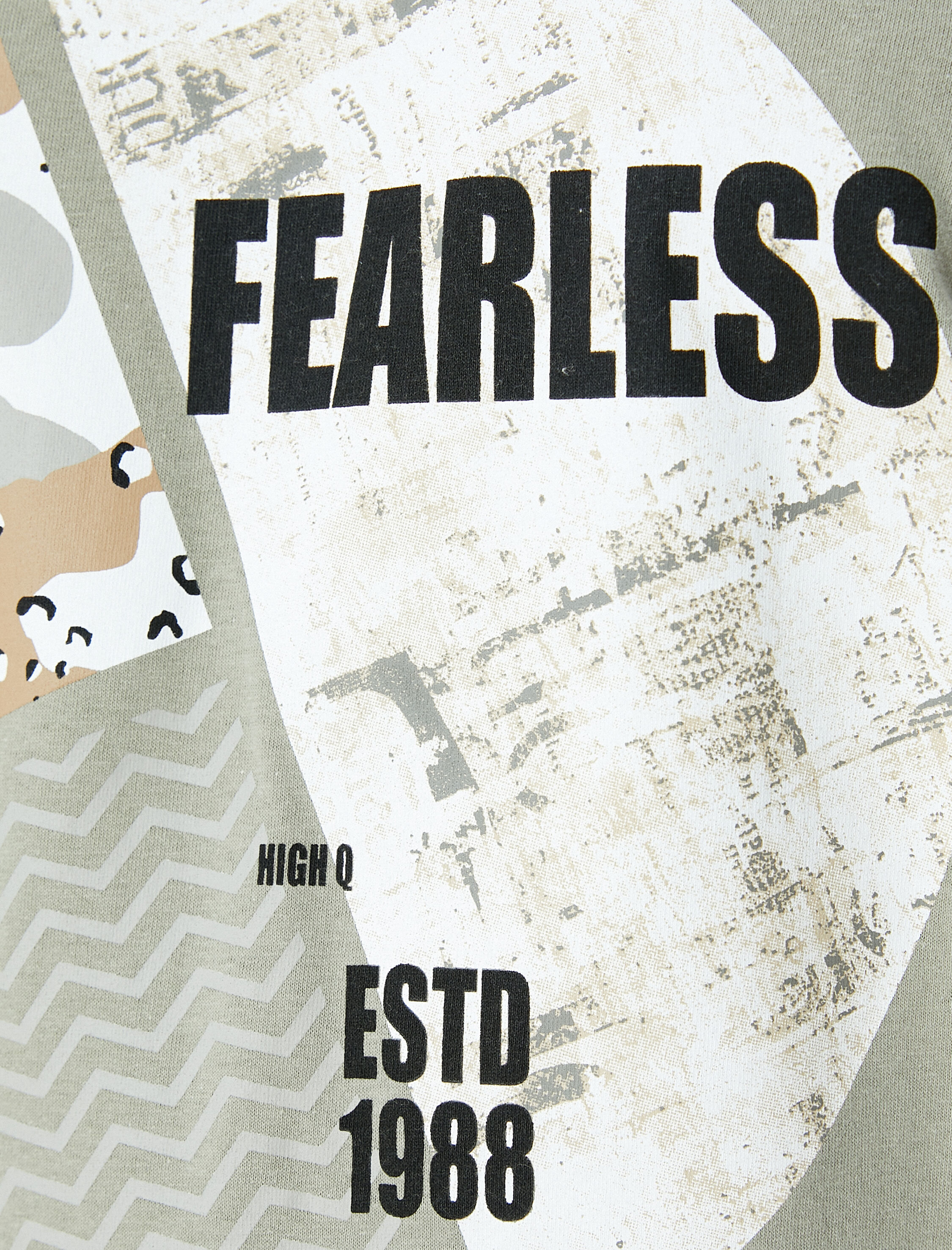   Slogan Baskılı Tişört Bisiklet Yaka Kısa Kollu Pamuklu