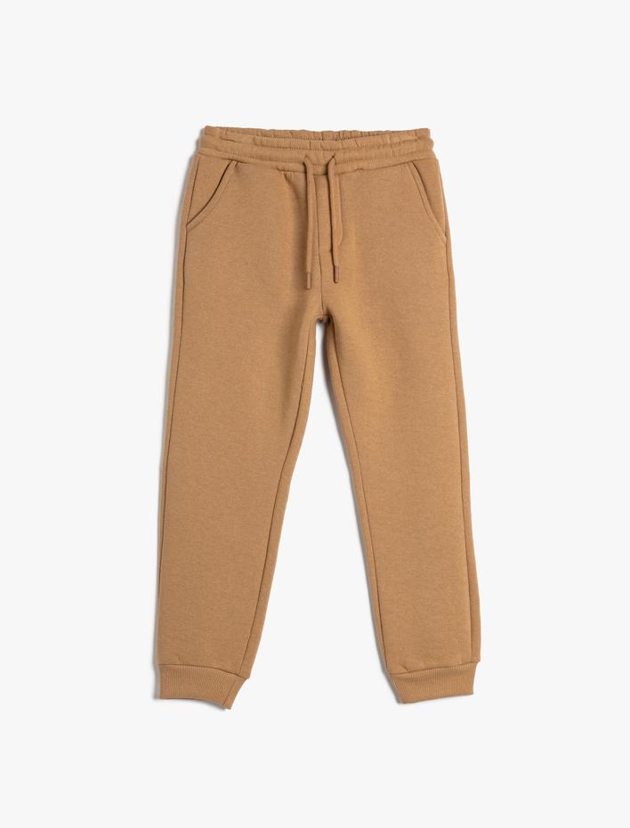 Erkek Çocuk Basic Jogger Eşofman Altı Beli Bağlamalı Cepli