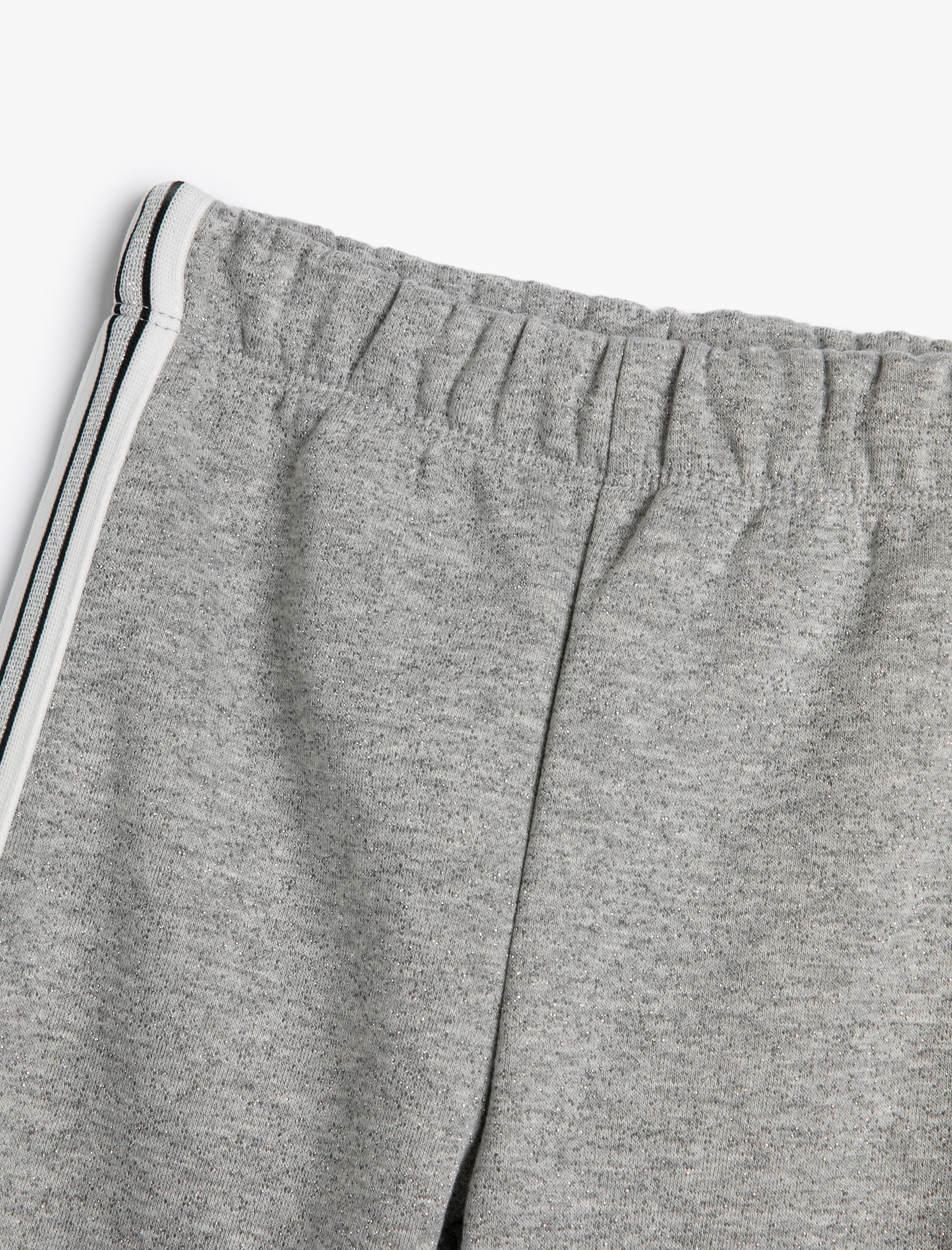  Kız Çocuk Eşofman Altı Şerit Detaylı Beli Lastikli Şardonlu