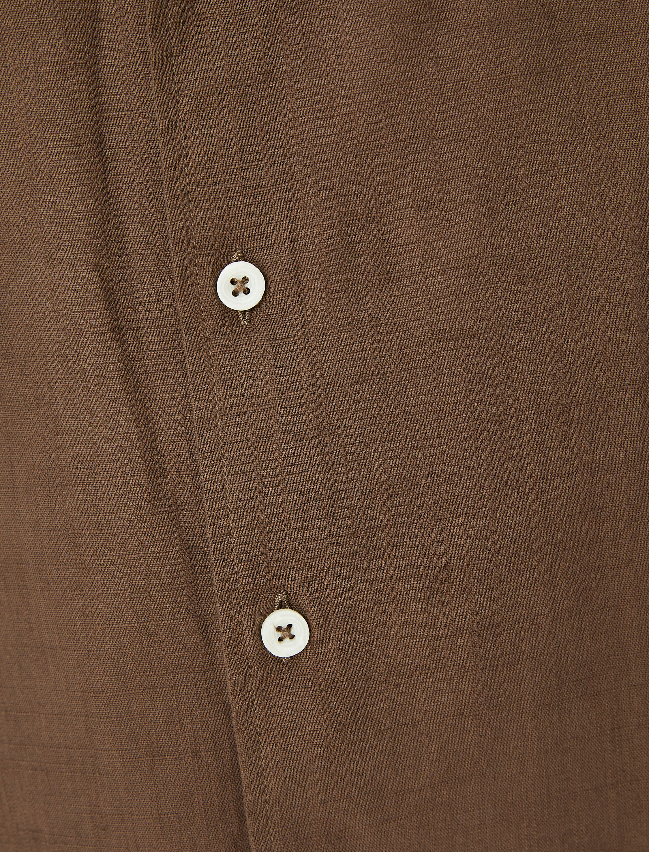   Klasik Yaka Gömlek Düğmeli Uzun Kollu Pamuklu