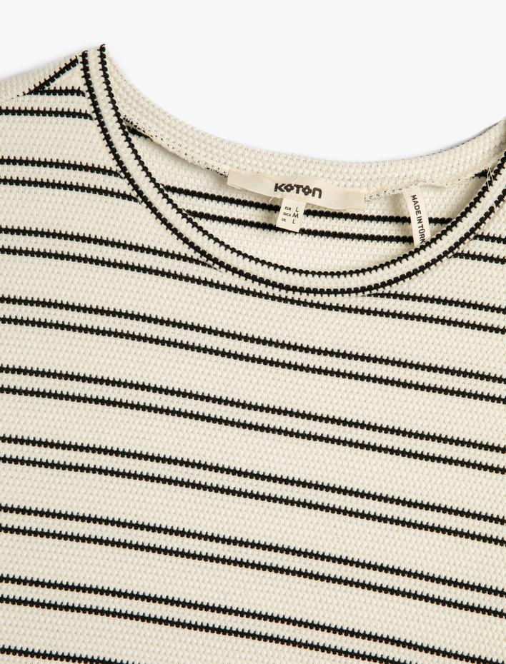  Kısa Kollu Tişört Bisiklet Yaka Pamuklu Kısa Kollu