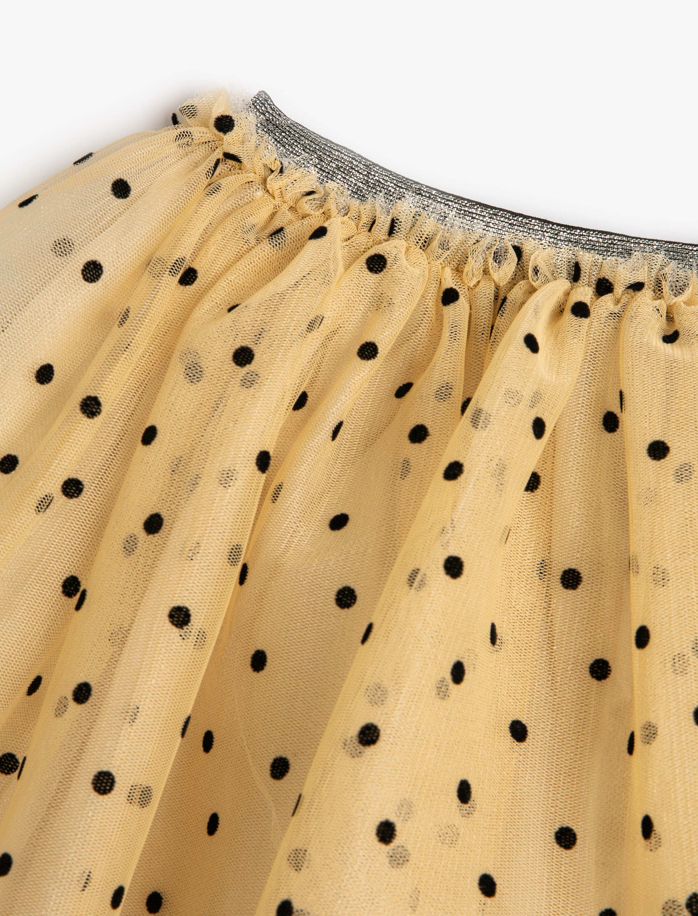  Kız Çocuk Tütü Etek Puantiyeli Astarlı Rahat Kesim Beli Lastikli