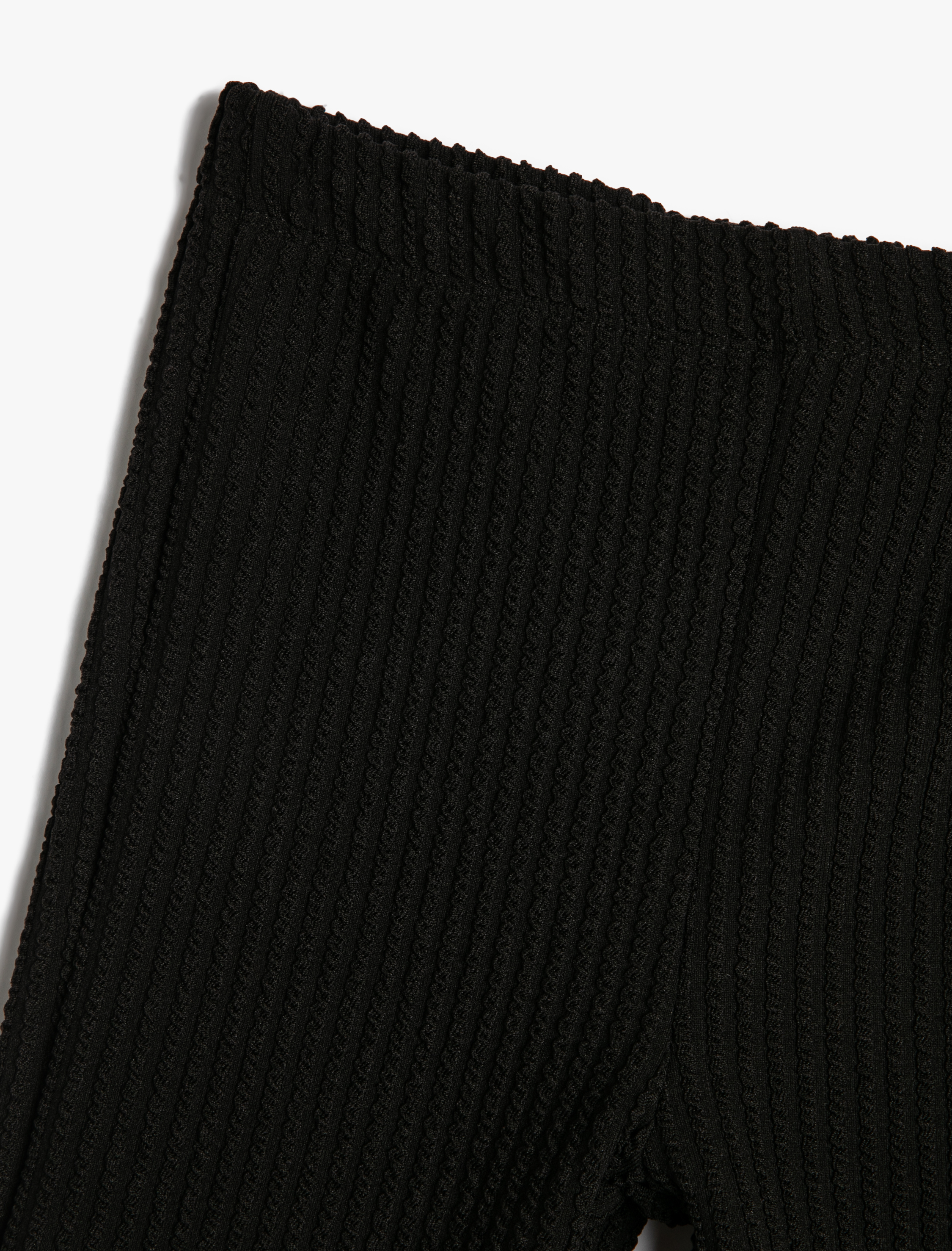  Kız Çocuk Basic İspanyol Paça Pantolon Beli Lastikli Ribanalı